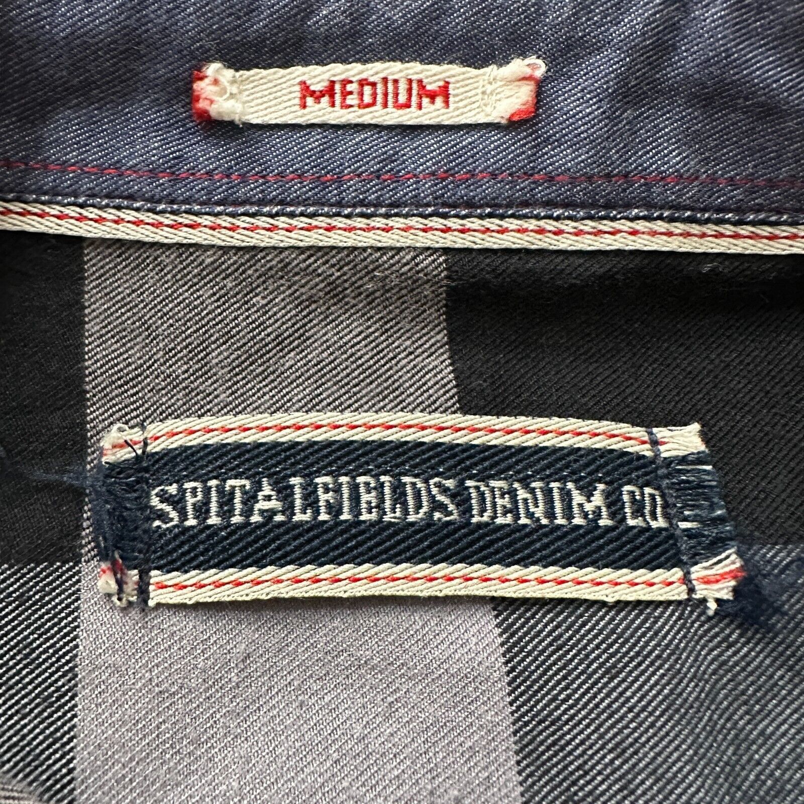 The Unbranded Brand Spitalfields Shirt Men’s M Grey Checked Cotton Button Down Size US M / EU 48-50 / 2 - 5 Thumbnail