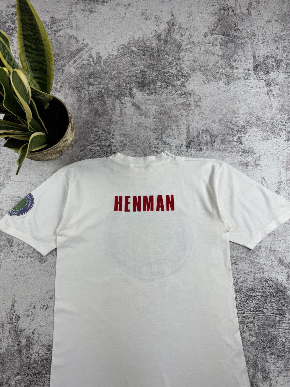 Vintage Tim Henman Team Wimbledon Tennis 1990s RARE Jersey T Shirt Size US L / EU 52-54 / 3 - 13 Thumbnail