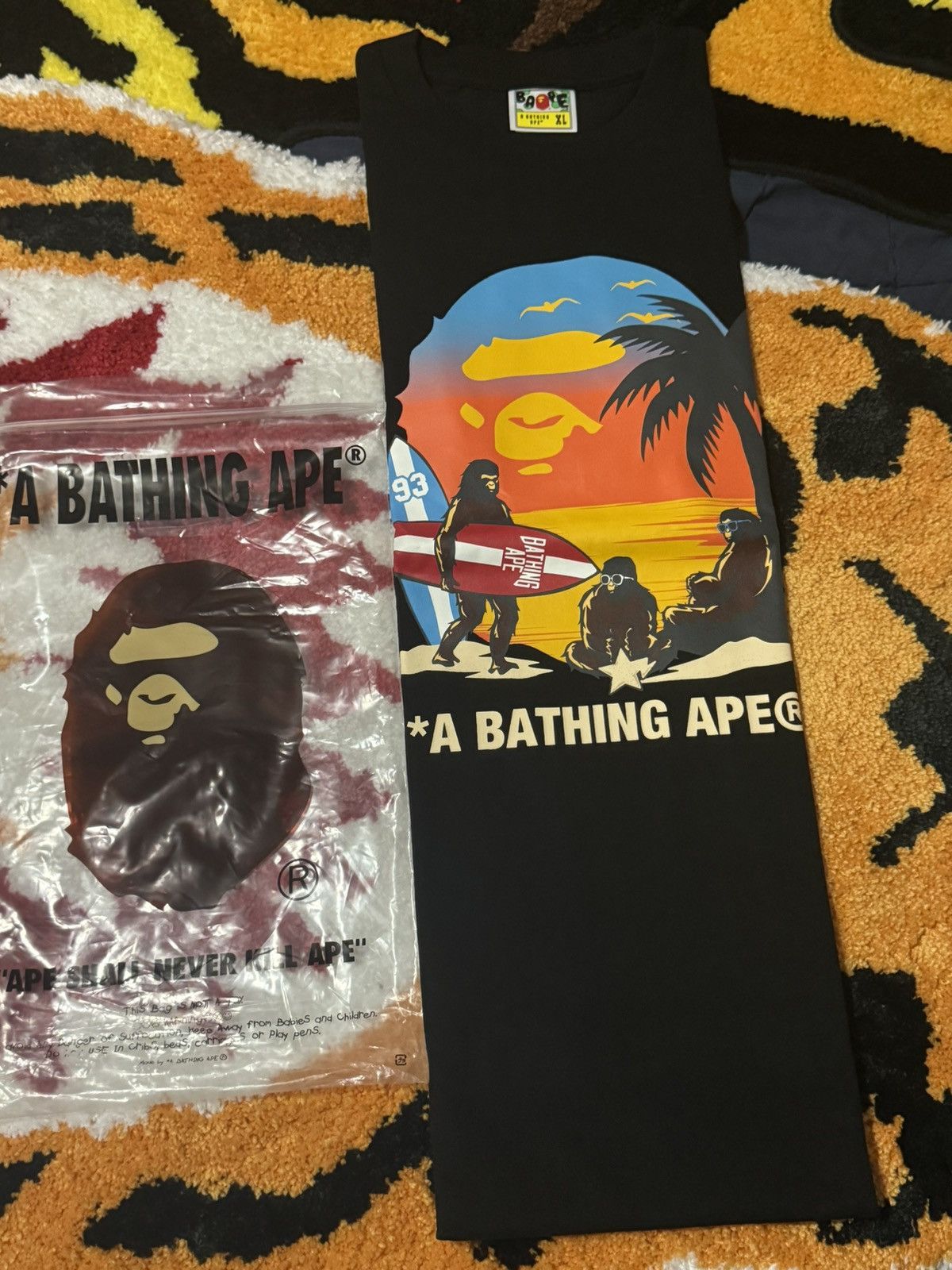 Bape Sunset Beach Tee Size (X-Large) Brand New