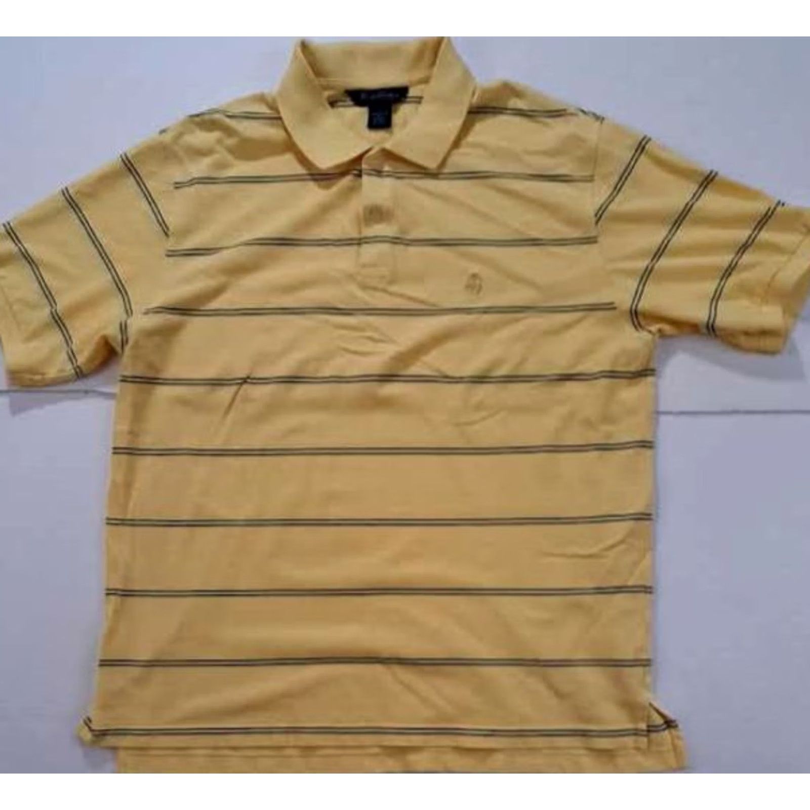 Brooks Brothers Brooks Brothers Polo Shirt Striped Yellow Golf XL X-Large Button-Up Short Sleeve Mens Shirt Size US XL / EU 56 / 4 - 2 Thumbnail