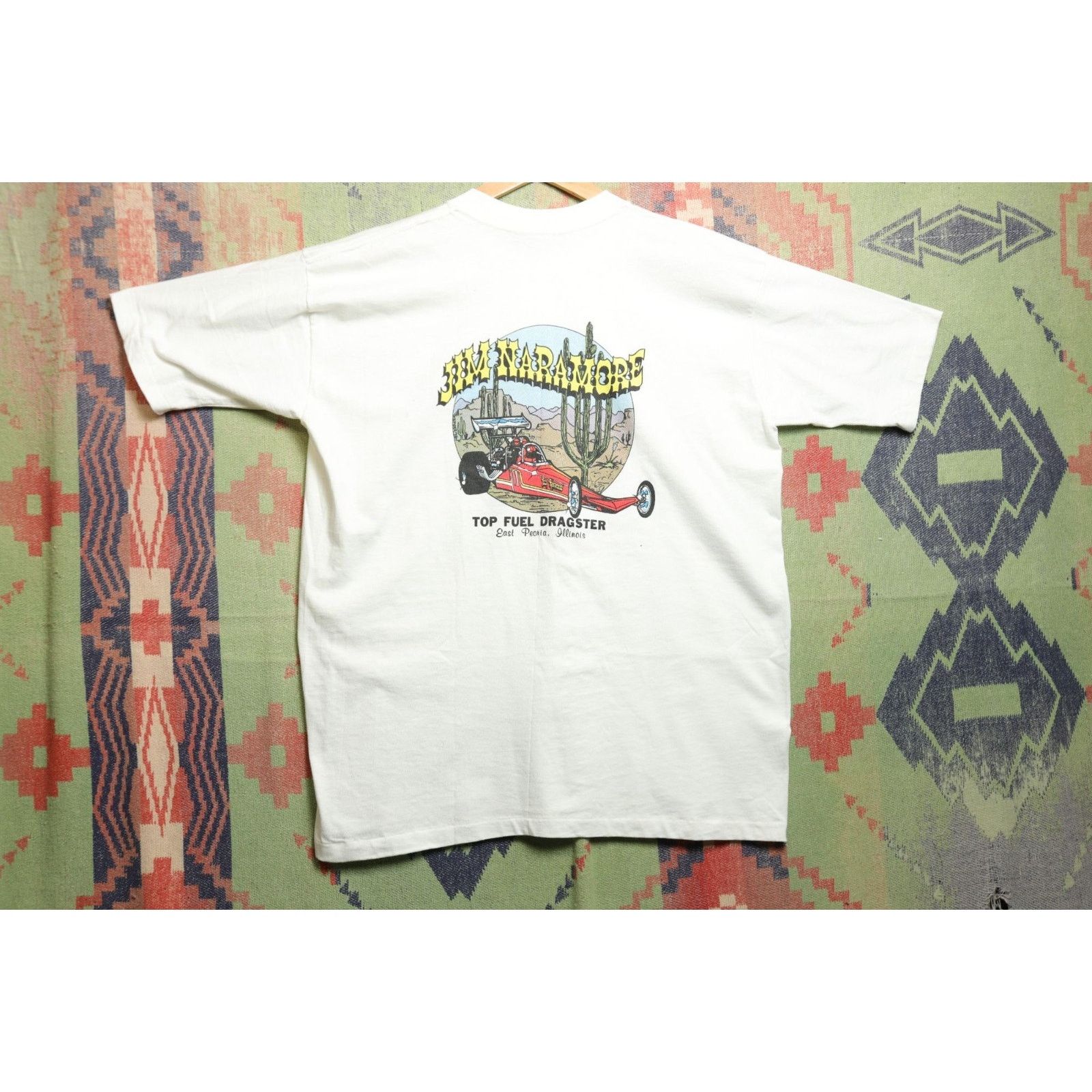 Vintage Jim Naramore Red baron Vintage Racing T Shirt XL 70s True Size US XL / EU 56 / 4 - 6 Thumbnail