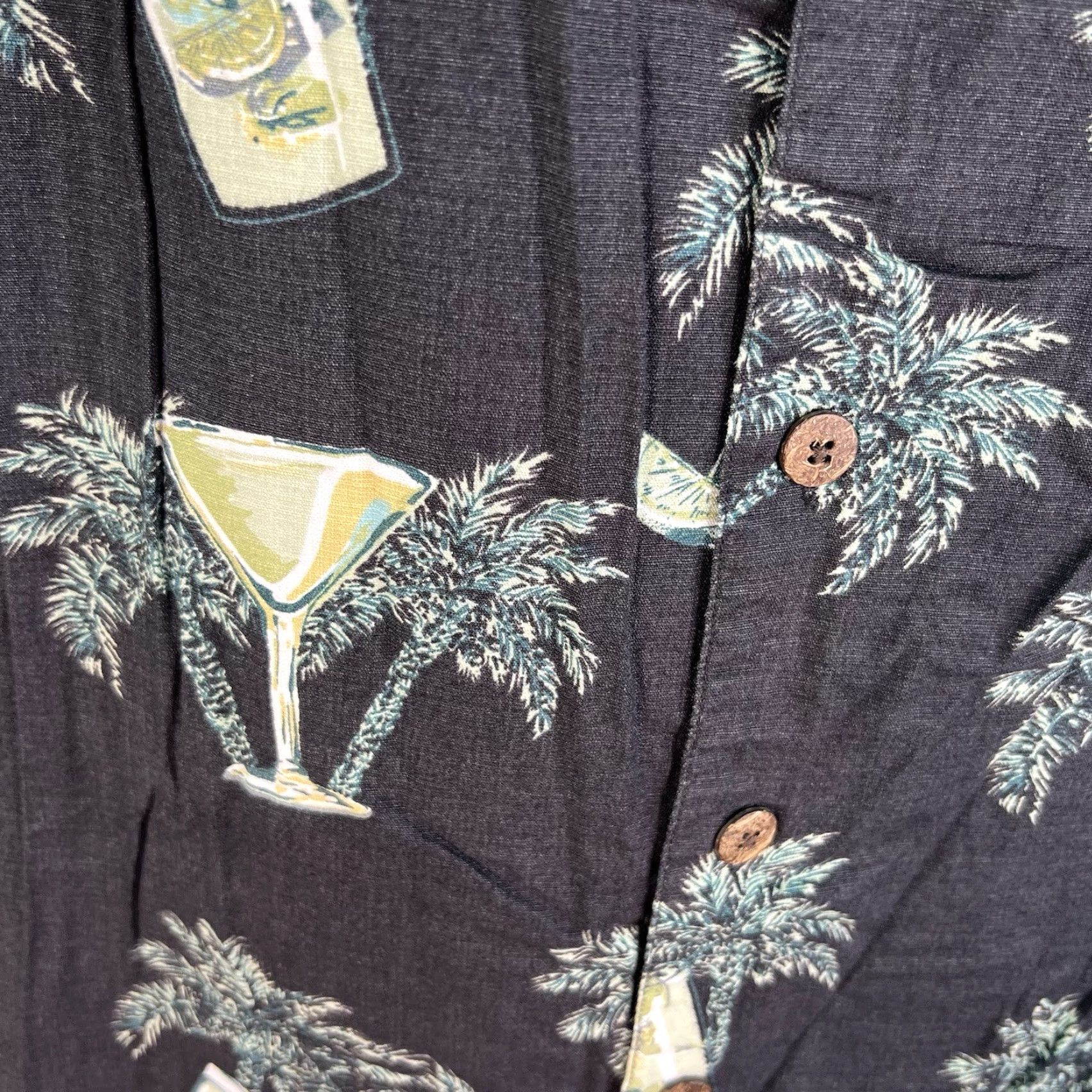 Vintage VINTAGE Joe Marlin Hawaiian Shirt Men's Casual Short Sleeve Floral Size L Black Size US L / EU 52-54 / 3 - 5 Thumbnail