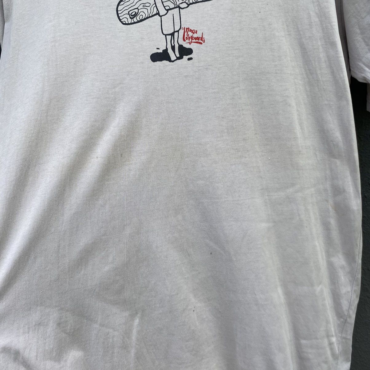 Vintage 💥SICK💥Thrashed Vintage Y2K Noosa Longboards Surf Tee Size US L / EU 52-54 / 3 - 8 Thumbnail