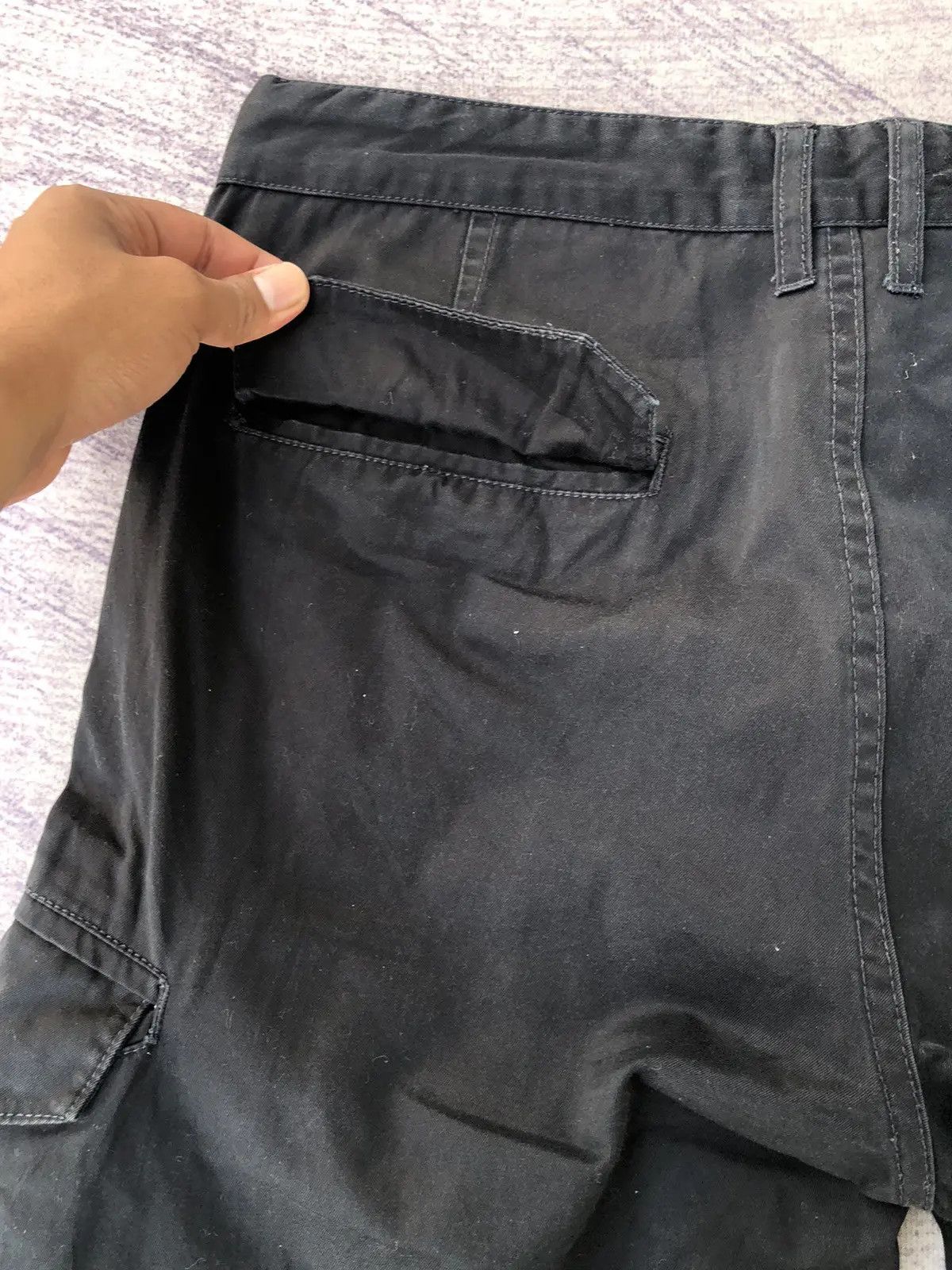 All Blacks Ikko black Cargo Trousers With 6 Pocket Workware Size US 33 - 10 Thumbnail