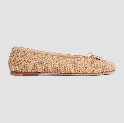O1loc1c0726 835081 Women's Ballet Flats With Horsebit Beige, Women's (Size 9.5)