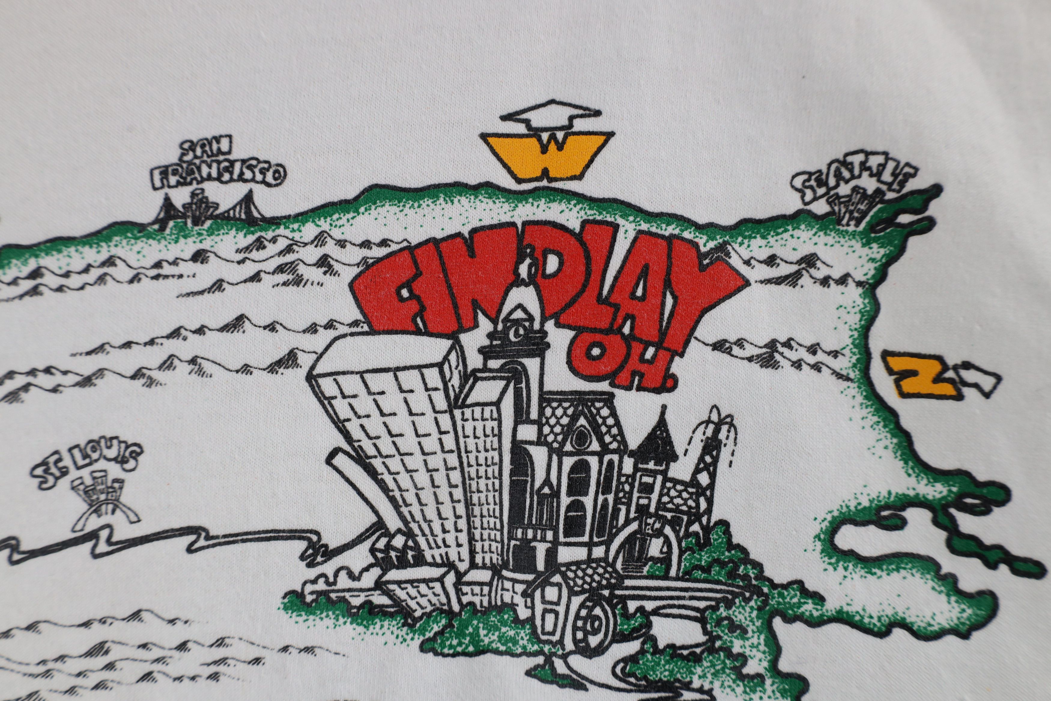 Vintage Vintage 90s FAAC Findlay Ohio Short Sleeve T-Shirt White USA Size US XL / EU 56 / 4 - 5 Thumbnail
