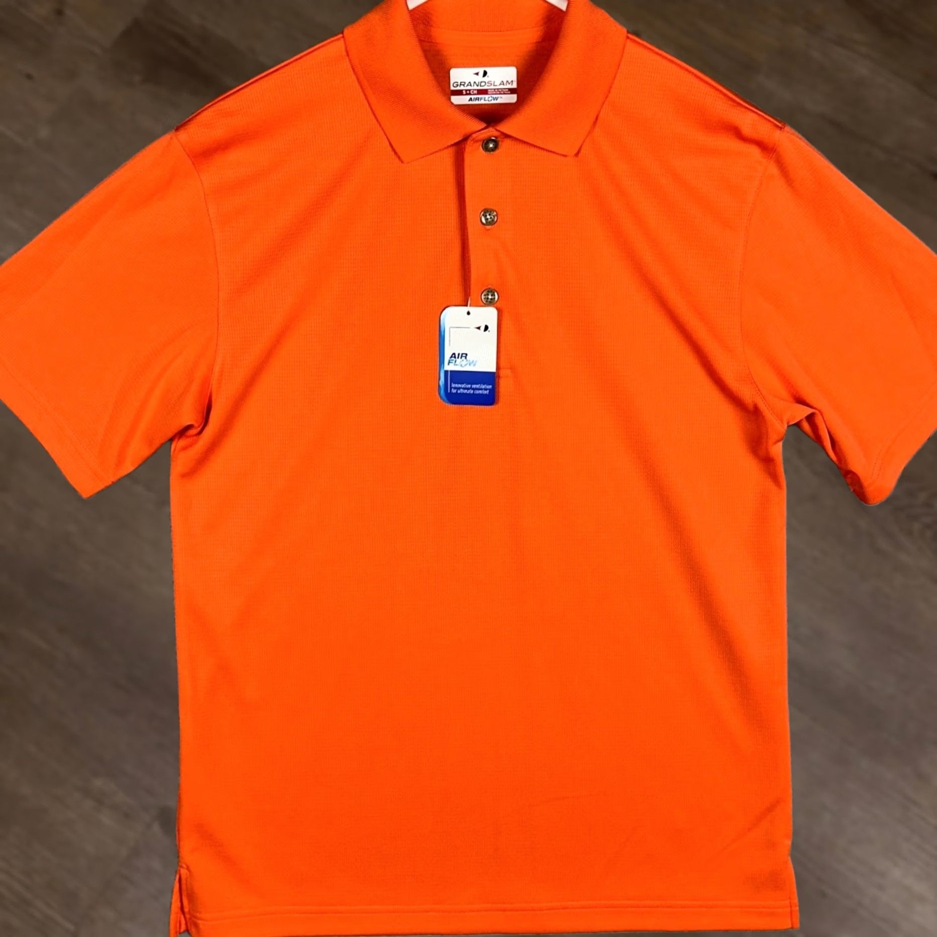 Vintage VINTAGE Grand Slam Air Flow Polo Shirt Mens S Orange Polo Short Sleeve Breathable Activewear Golf Size US S / EU 44-46 / 1 - 1 Thumbnail