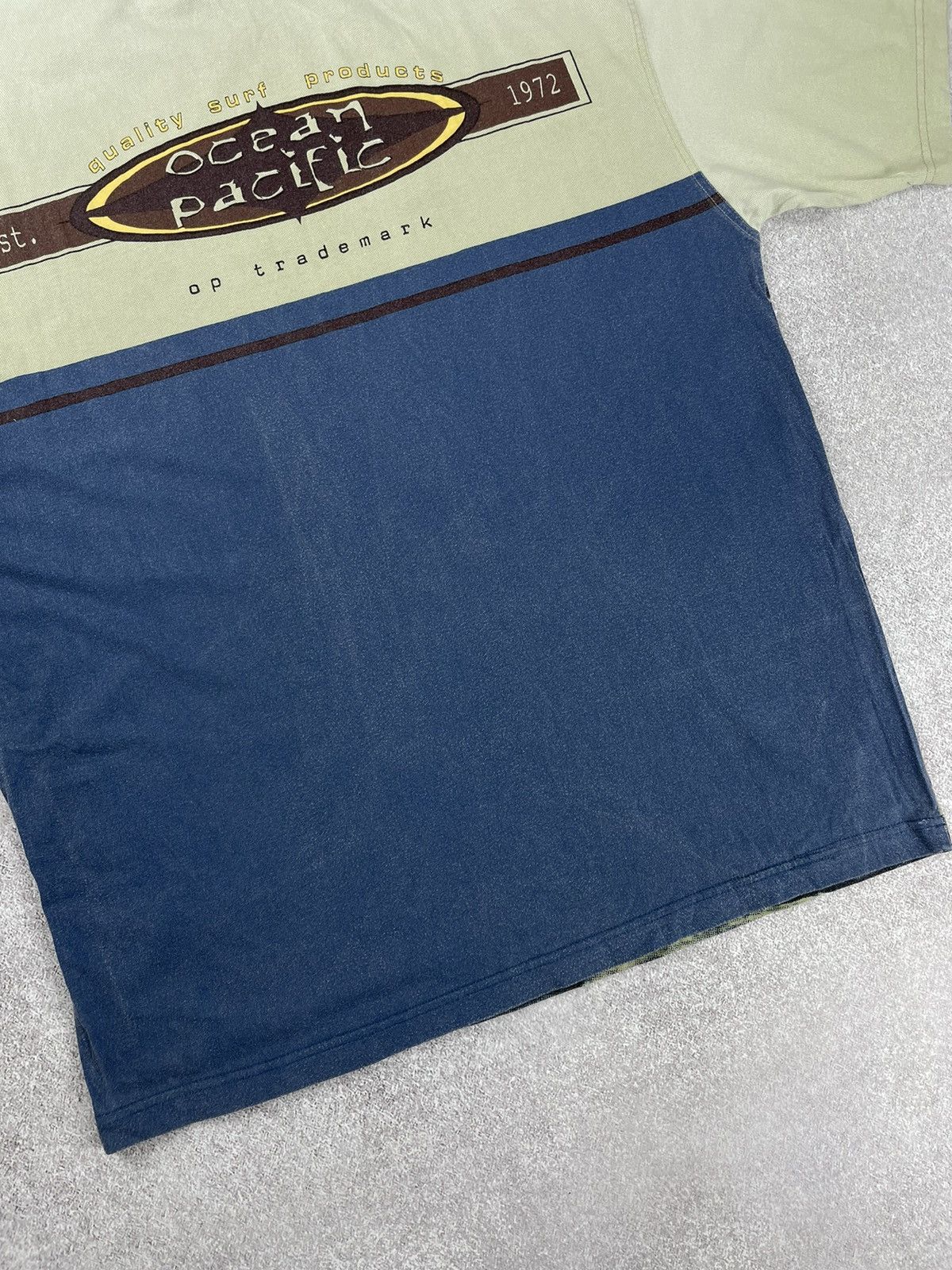 Ocean Pacific × Vintage Vintage Ocean Pacific Big Logo Surf Style Tee T shirt Size US XL / EU 56 / 4 - 11 Thumbnail