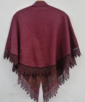 Japanese Brand Vintage Marseille Elegant Fashion Wool cape shawls Size ONE SIZE - 10 Thumbnail