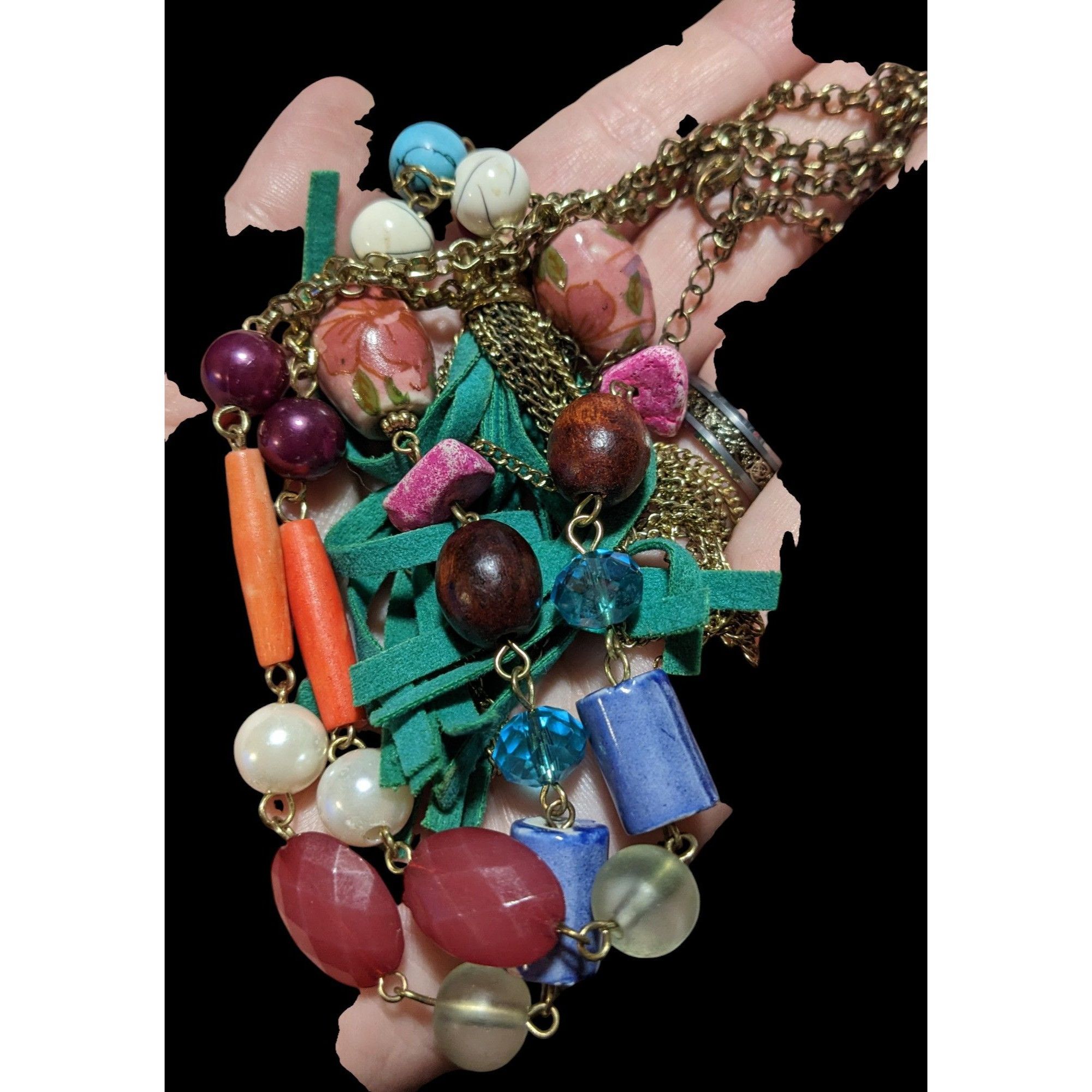 Other Bohemian Rainbow Beaded Tassel Necklace Size ONE SIZE - 5 Thumbnail