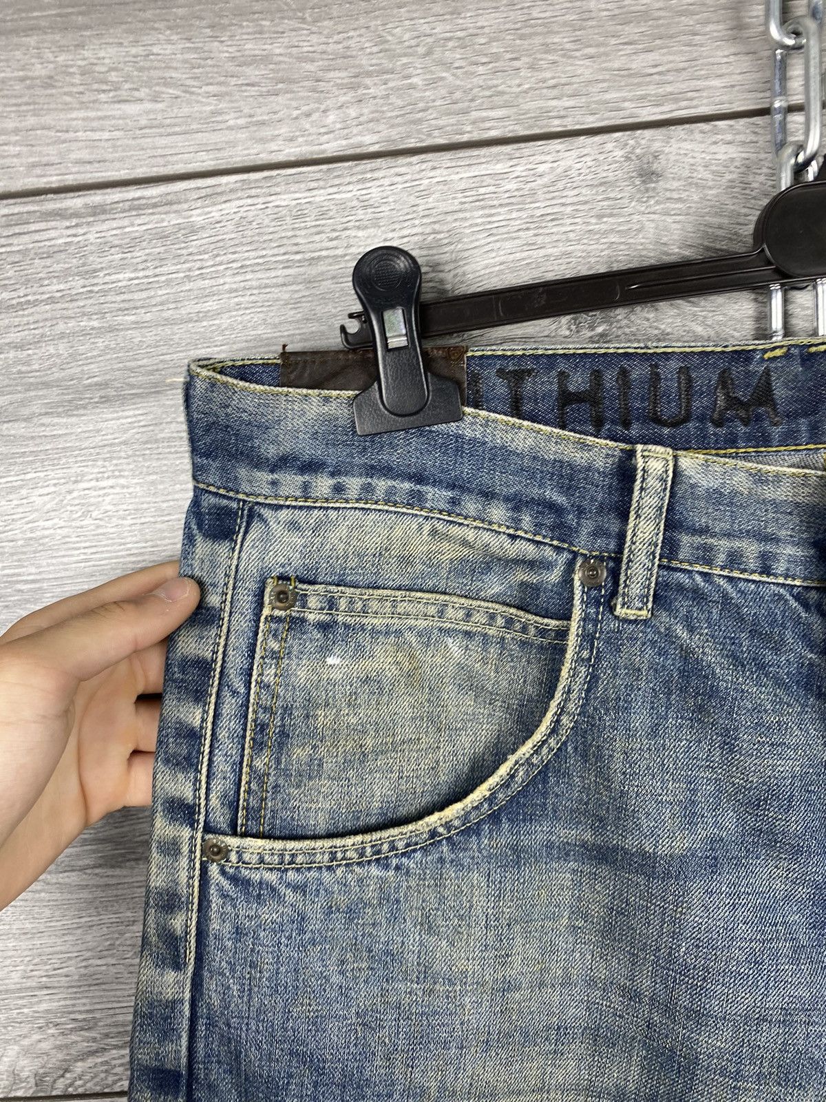 Allsaints Mens Vintage Allsaints Denim Distressed Shorts Y2K Size US 34 / EU 50 - 4 Thumbnail
