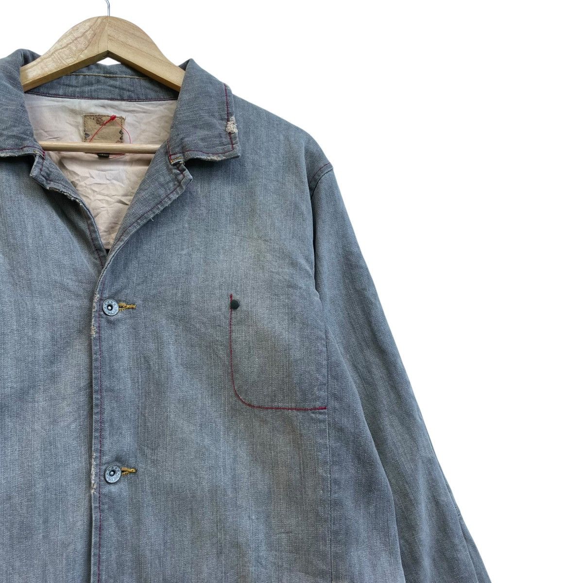 45rpm × Blue Blue Japan Japanese Brand Distressed Workwear Jacket Size US M / EU 48-50 / 2 - 4 Thumbnail
