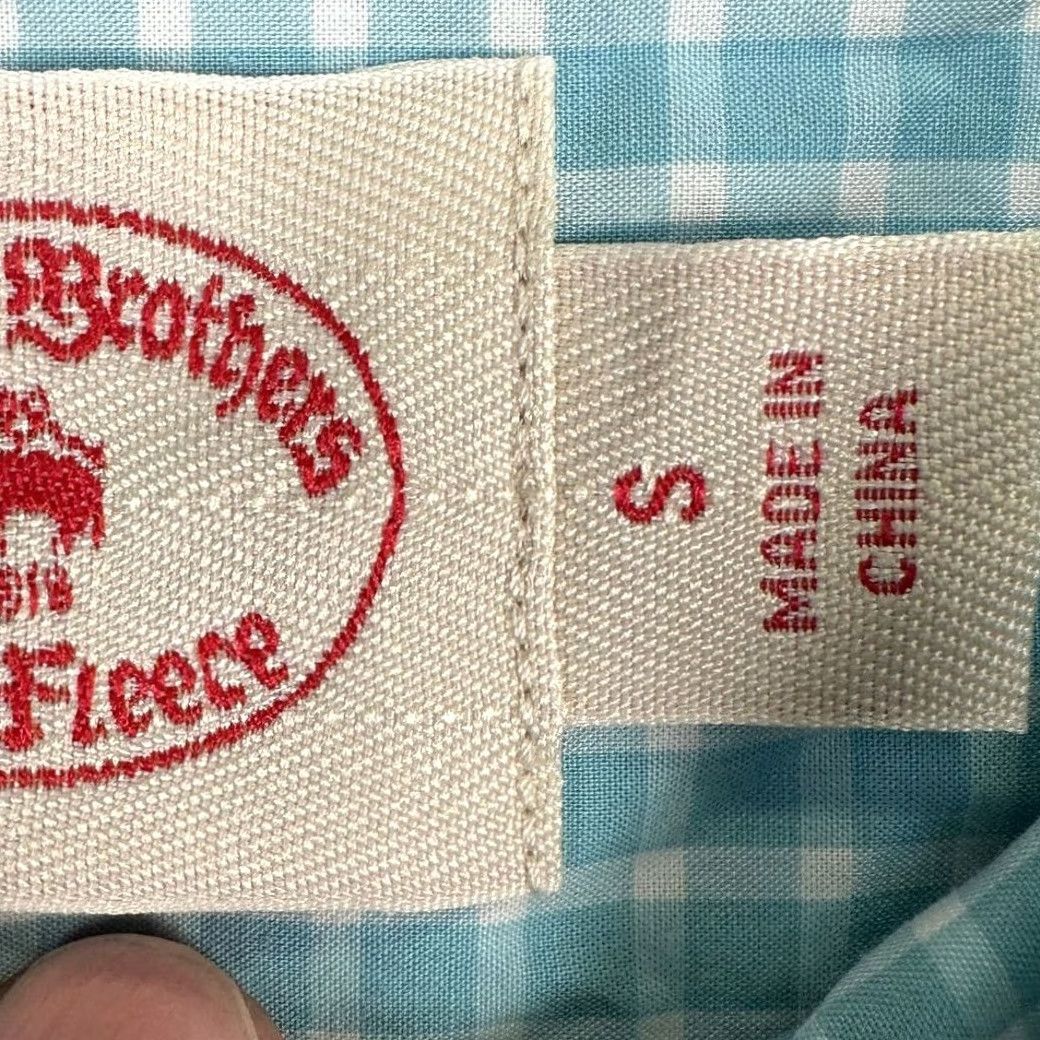 Brooks Brothers Brooks Brothers Red Fleece Button Down Shirt Adult Small Blue White Plaid Mens Size US S / EU 44-46 / 1 - 5 Thumbnail
