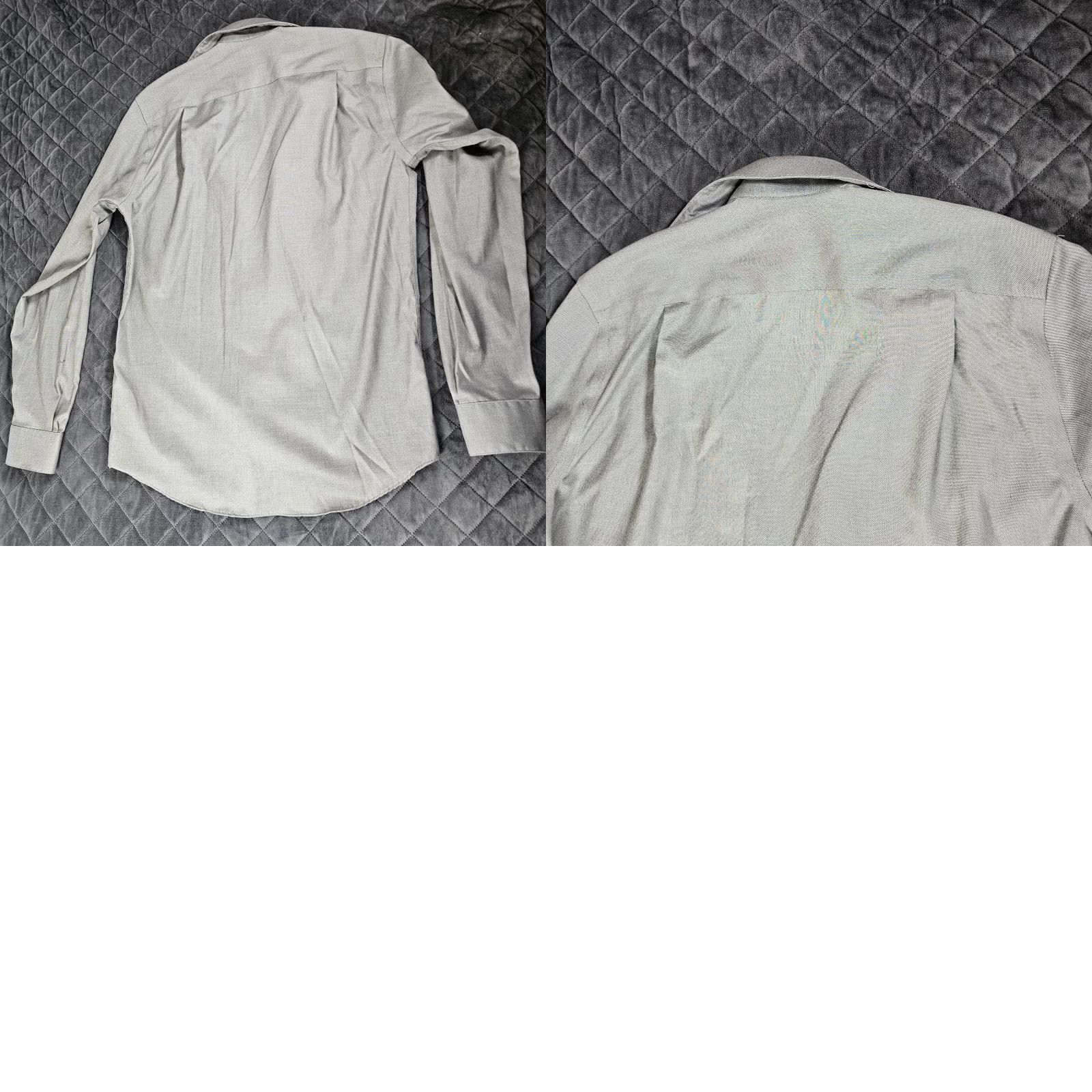 Kenneth Cole Kenneth Cole Shirt Mens 15.5 34/35 Medium Gray Cotton Dress Formal Awearness Size 42R - 8 Thumbnail