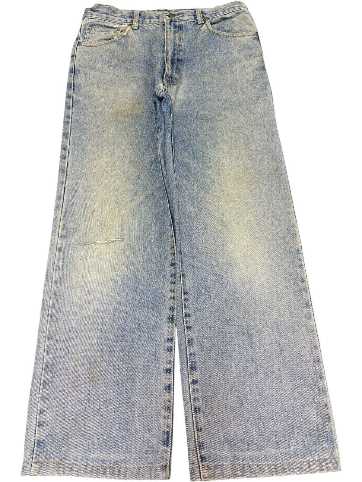 Edwin Vintage Japanese Brand Mud Wash Distress Loose Jeans Size US 29 - 1 Thumbnail