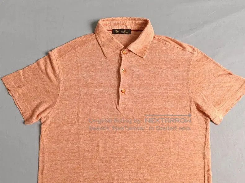 Loro Piana Loro Piana Linen Short Sleeve Polo Shirt. Size US S / EU 44-46 / 1 - 3 Thumbnail