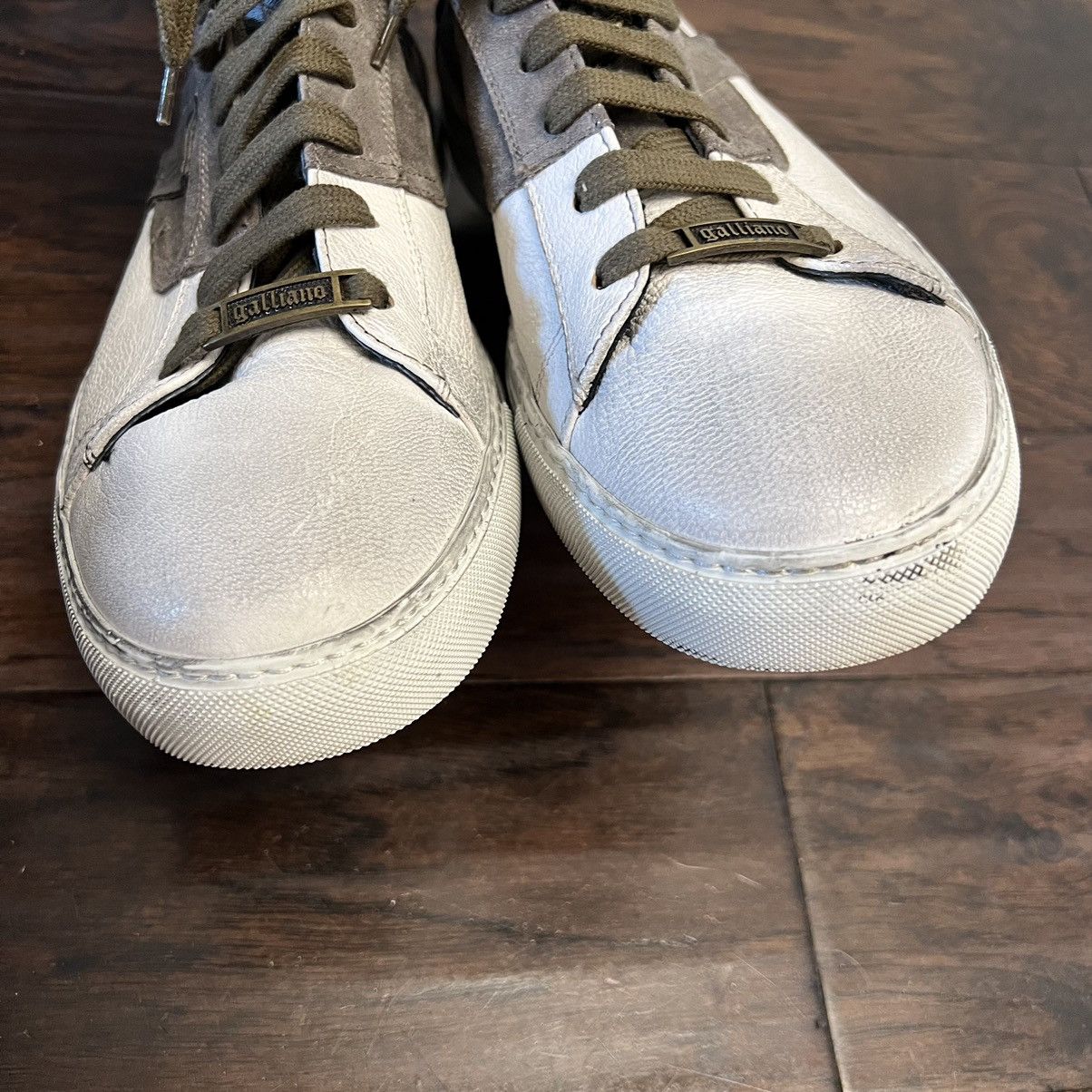 John Galliano Galliano Men’s Genuine Leather Sneakers Size US 13 / EU 46 - 3 Thumbnail