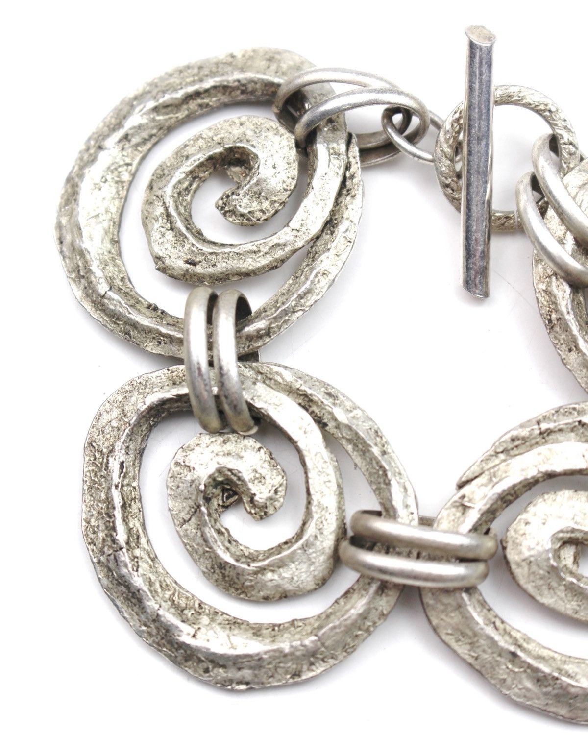 Vintage 1990S CAROLE SAINT GERMAIN PARIS SPIRAL TOGGLE BRACELET Size ONE SIZE - 5 Thumbnail