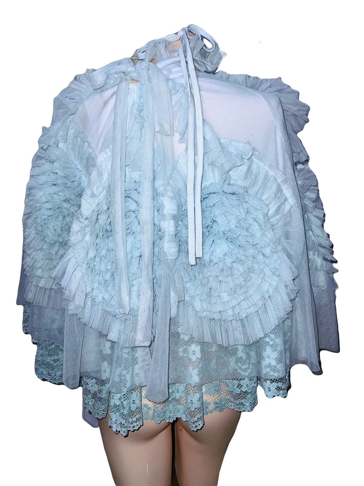 Japanese Brand Dollcake lace chiffon Princess cape👸🏻🧝🏻‍♀️ Size ONE SIZE - 5 Thumbnail