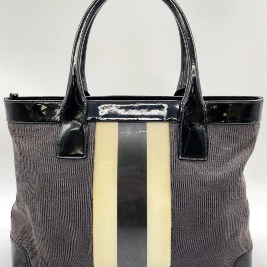 Gucci Gucci Black and Cream Structured Tote Bag Size ONE SIZE - 3 Thumbnail