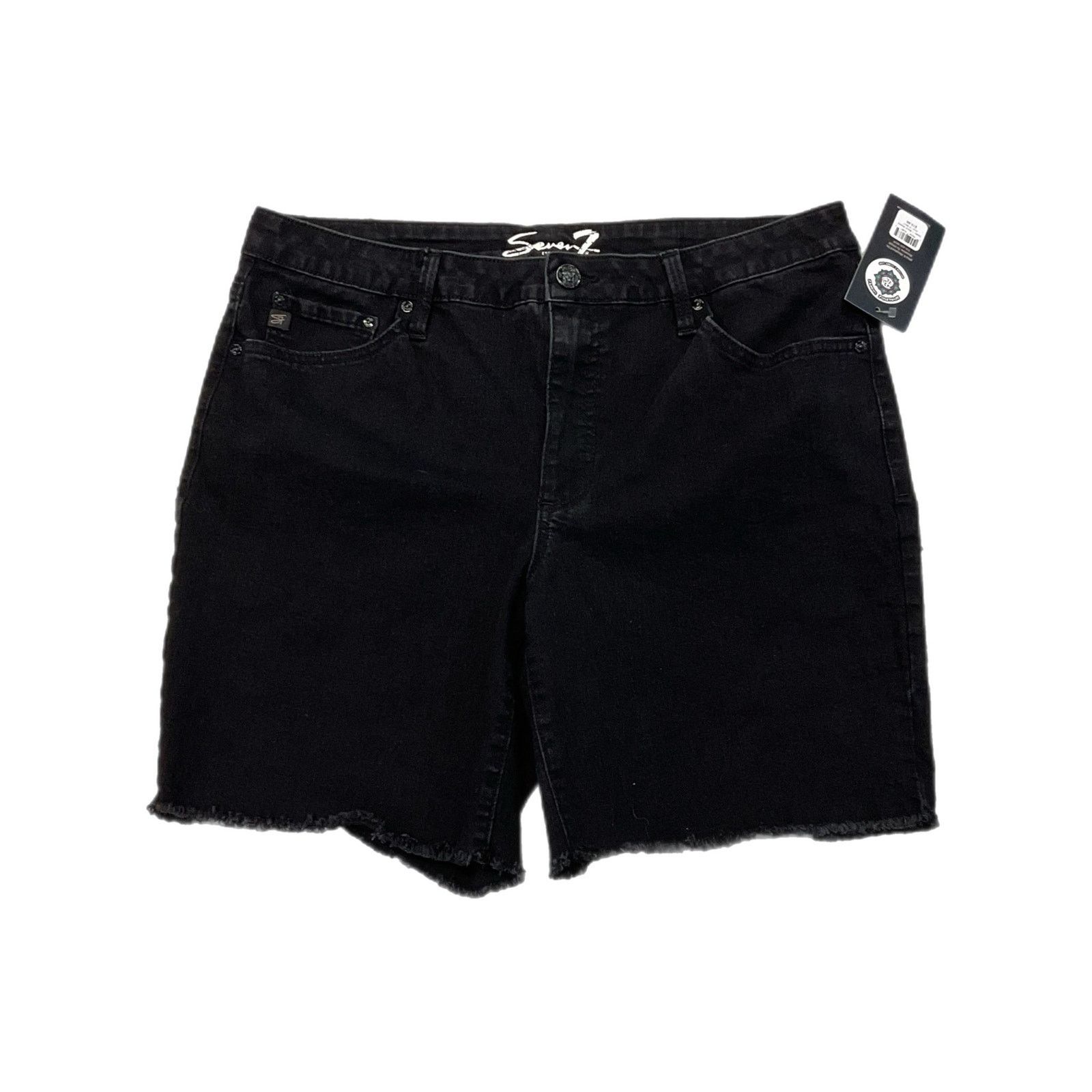 Vintage Seven 7 Black Shorts Size 36" / US 14 / IT 50 - 1 Thumbnail