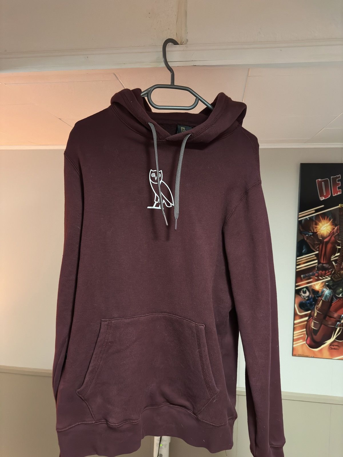 Burgundy ovo hot sale hoodie