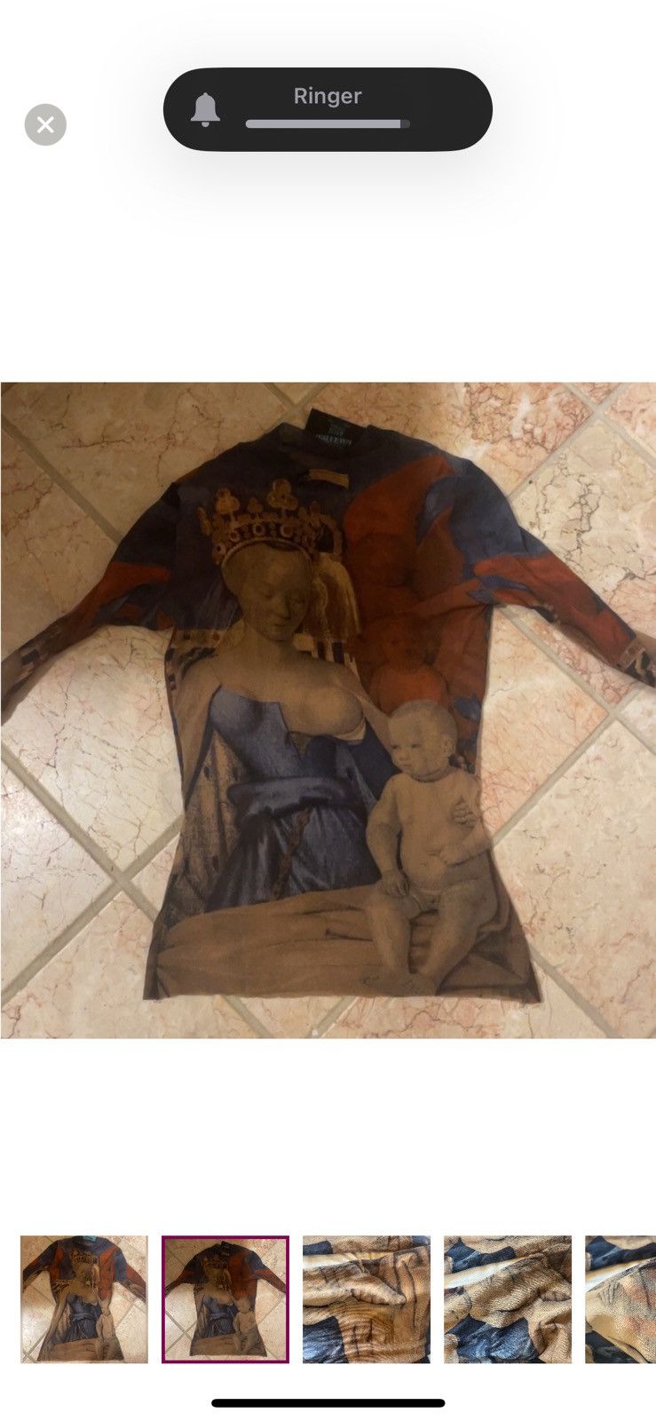 Jean Paul Gaultier Jean paul gaultier mesh virgin and child top size L Size M / US 6-8 / IT 42-44 - 2 Thumbnail