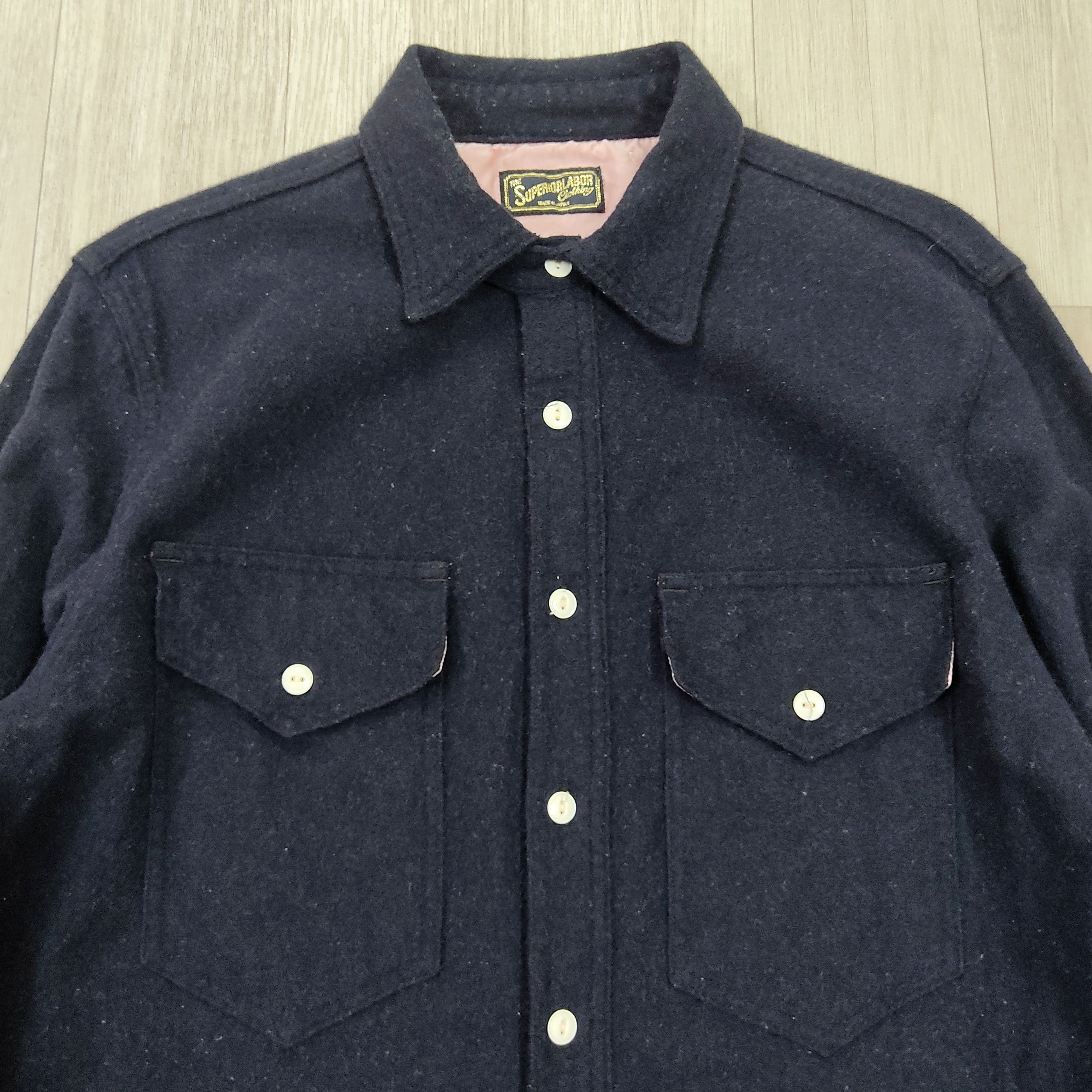 The Superior Labor The Superior Labor Wool Nylon Light Shirt Jacket Size US M / EU 48-50 / 2 - 6 Thumbnail