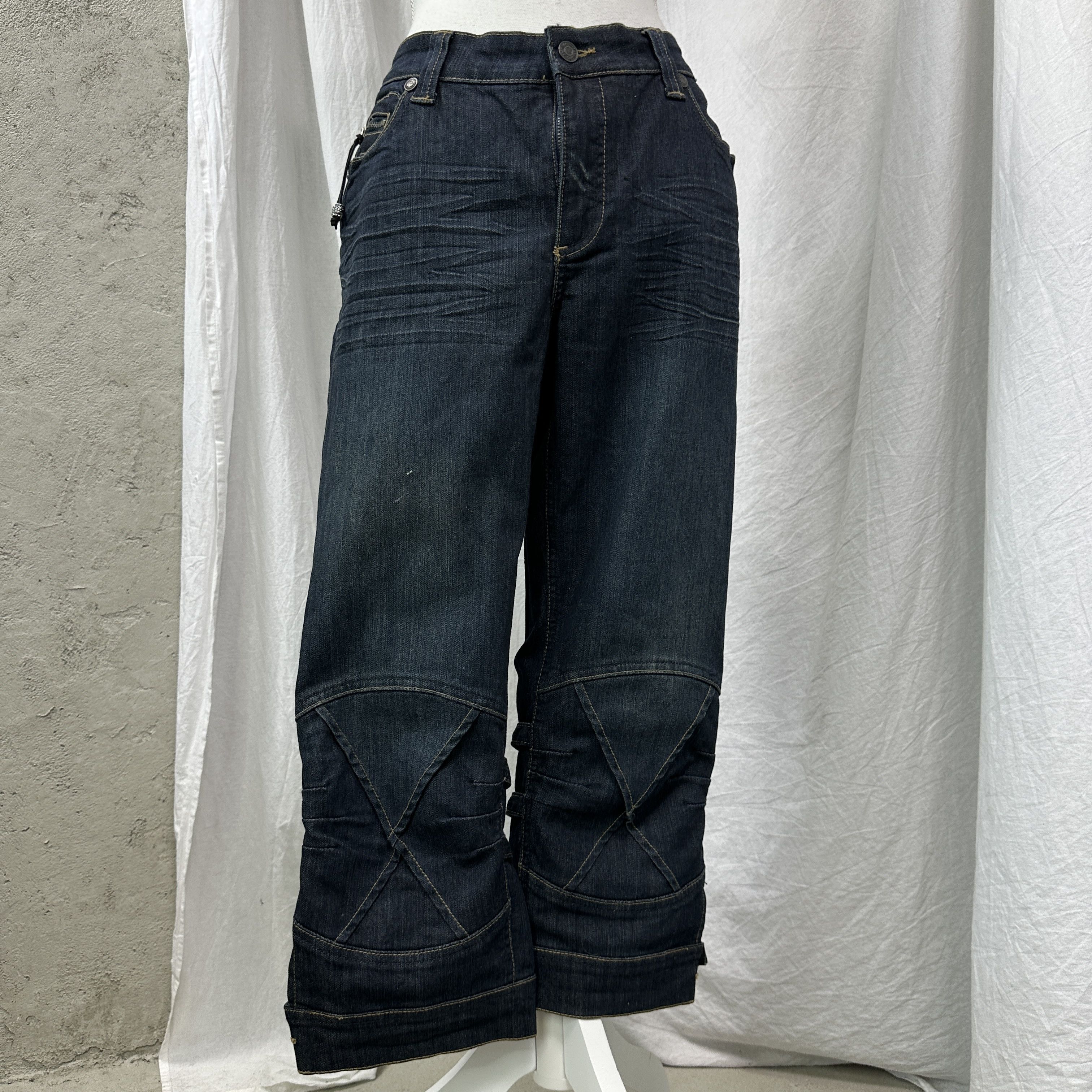 Vintage Vintage Denim Preppy Old Money 3/4 Bondage Jeans Pants Size 27" / US 4 / IT 40 - 1 Thumbnail