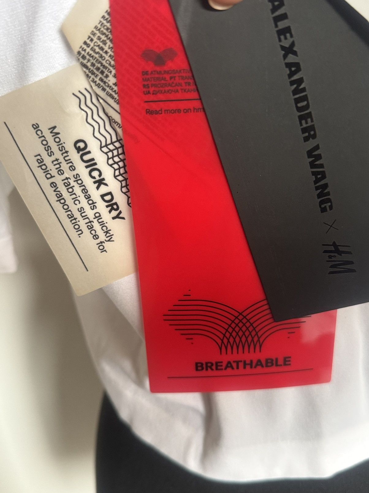 Alexander Wang Alexander Wang X HM stretchy white crop top Size S / US 4 / IT 40 - 3 Thumbnail