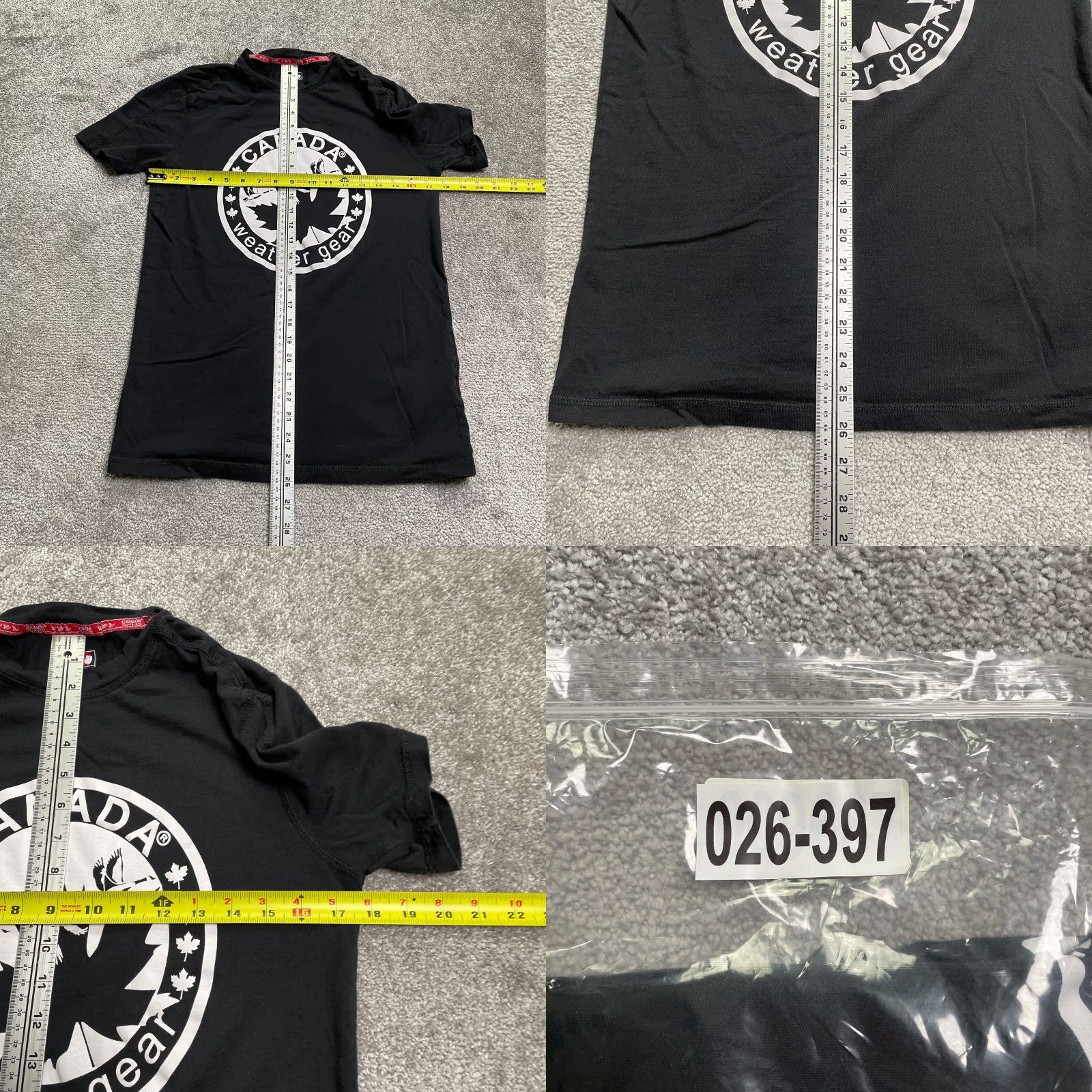 Vintage VINTAGE? No. Canada Weather Gear Shirt Mens S Black Crew Neck Short Sleeve Tee Size US S / EU 44-46 / 1 - 8 Thumbnail