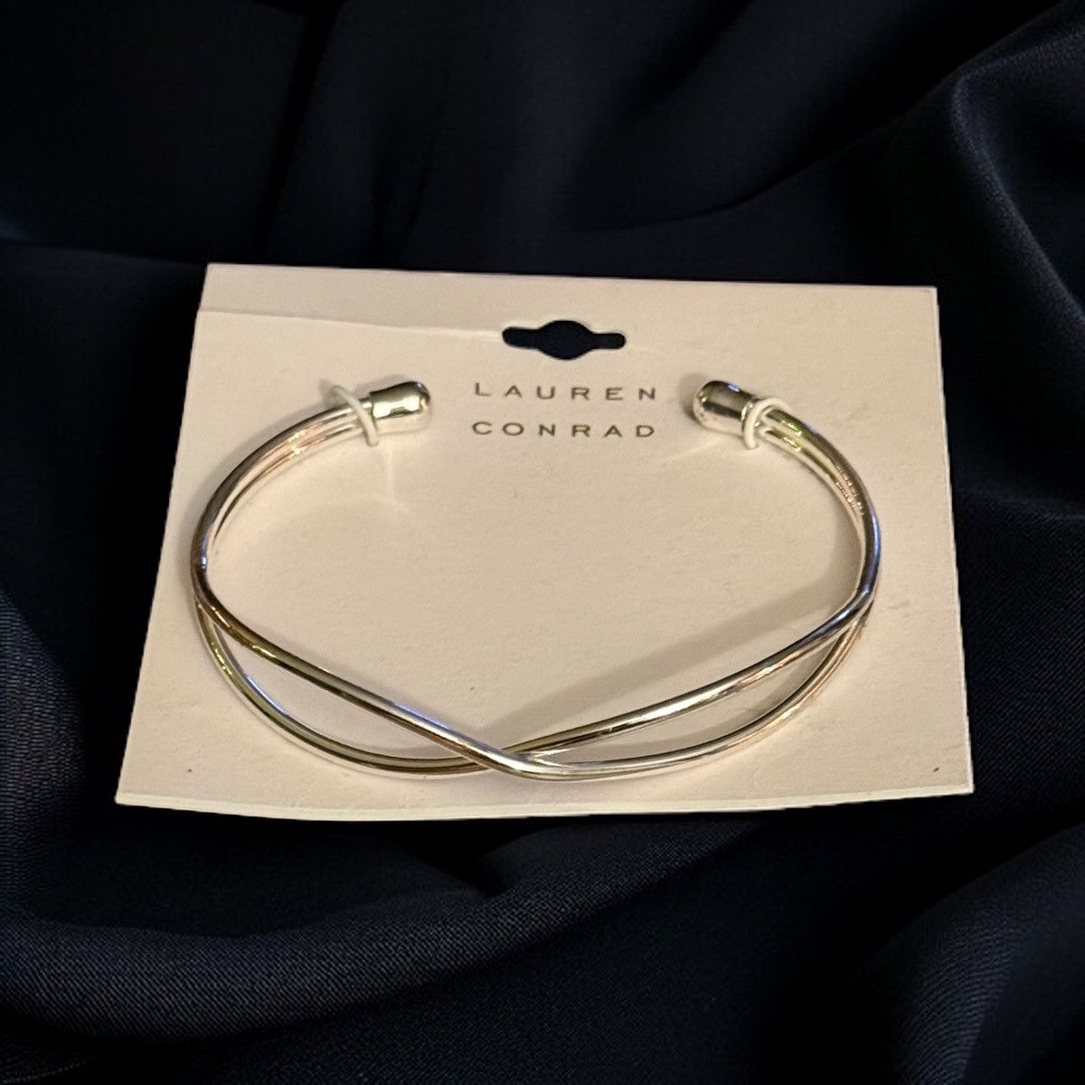 Lauren Conrad Lauren Conrad silver tone X cuff bracelet Size ONE SIZE - 1 Thumbnail