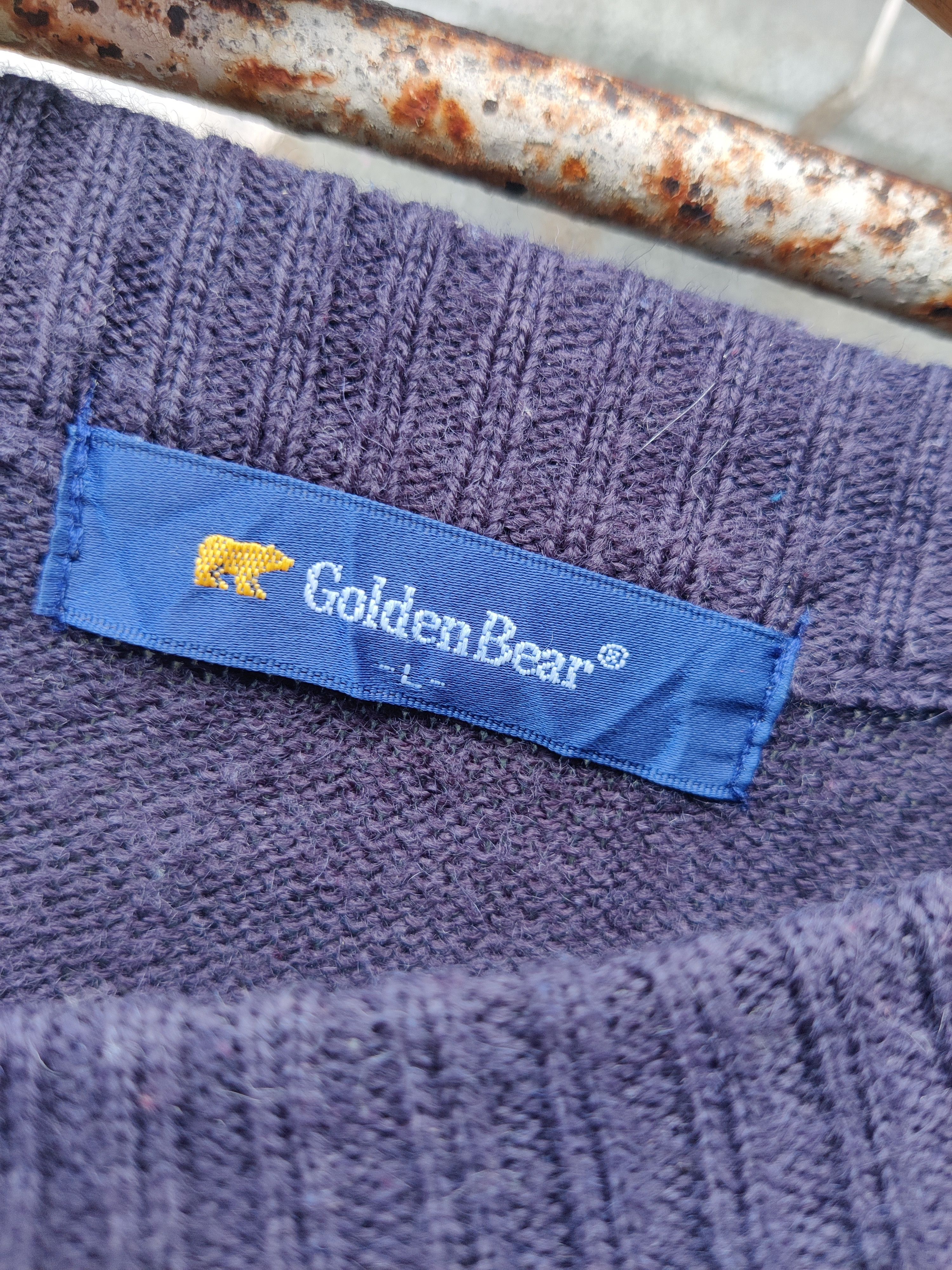 Golden Bear Vintage Golden Bear Checkers Knitwear Sweatshirt Size US L / EU 52-54 / 3 - 7 Thumbnail
