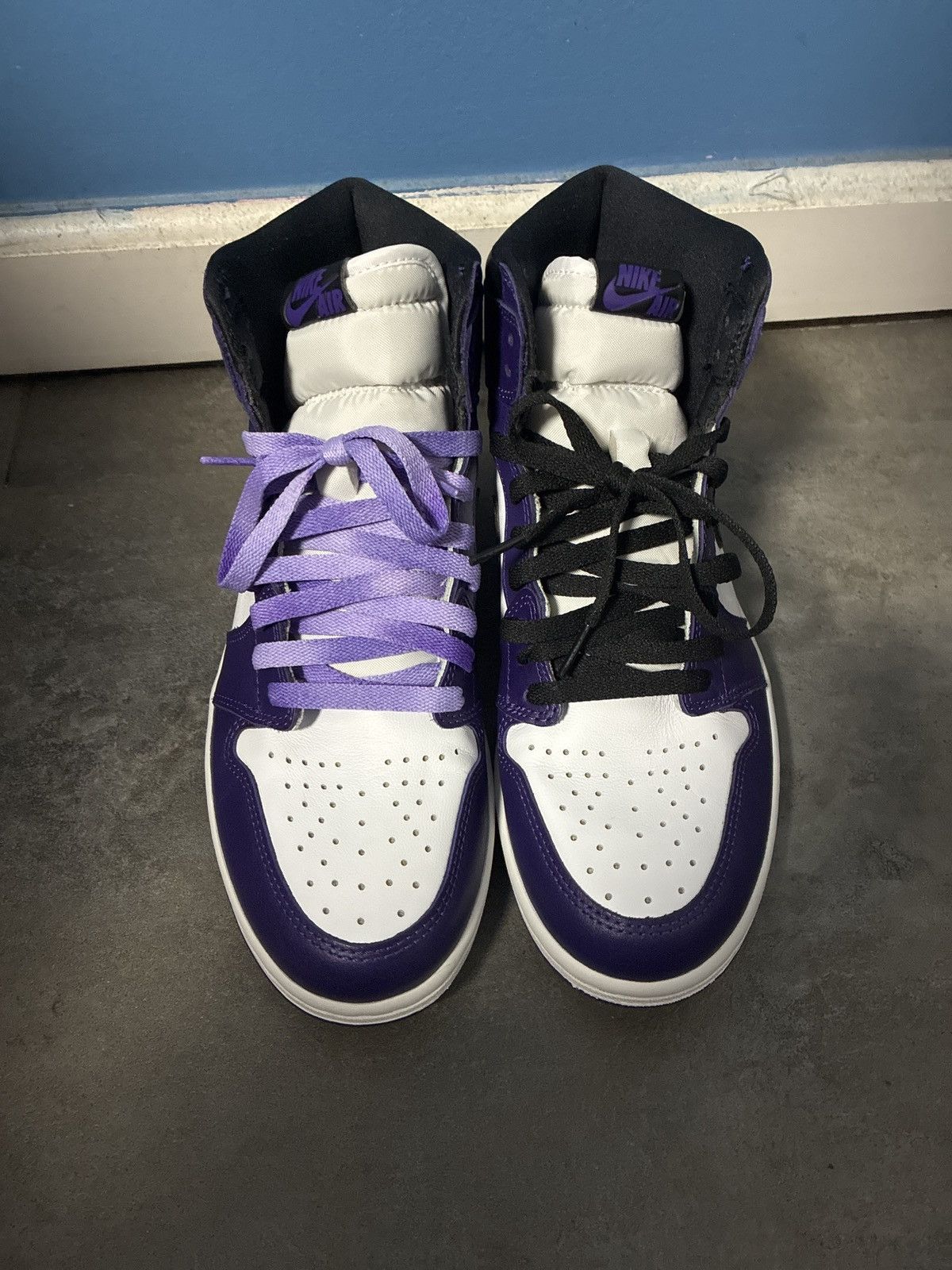 Jordan Brand Jordan 1 Court Purple Retro High Size US 9 / EU 42 - 3 Thumbnail