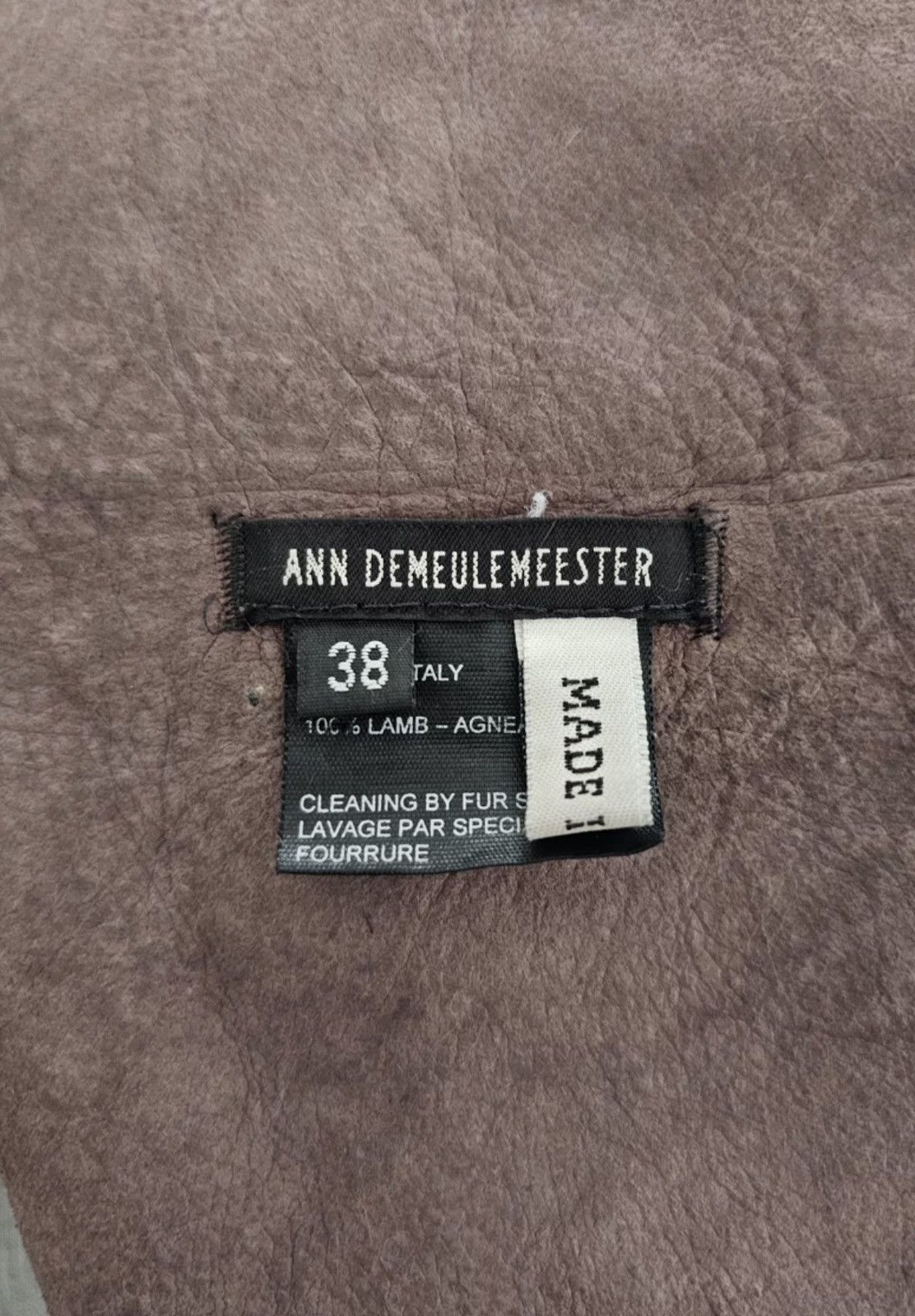 Ann Demeulemeester Ann demeulemeester leather fur coats shearling and vests Size S / US 4 / IT 40 - 6 Thumbnail