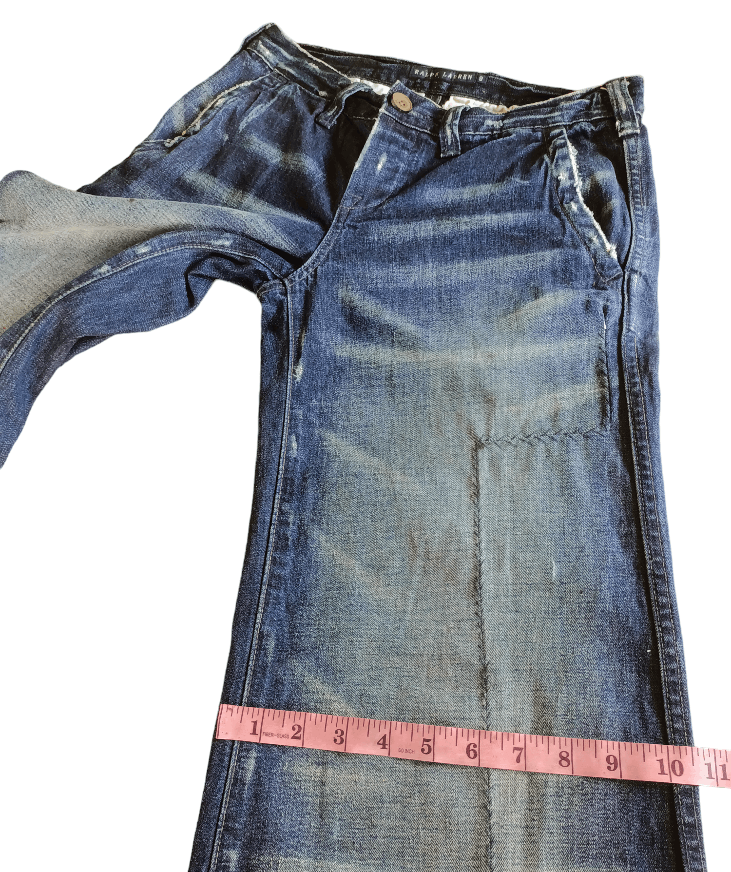 Ralph Lauren RALPH LAUREN x BAGGY JEANS x DISTRESS STYLE x VINTAGE Size 30" / US 8 / IT 44 - 12 Thumbnail
