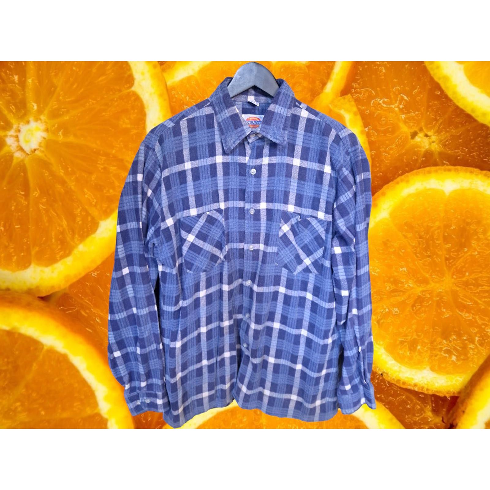 Dickies Dickies Heavy Blue and White Flannel Size Medium Size US M / EU 48-50 / 2 - 1 Thumbnail