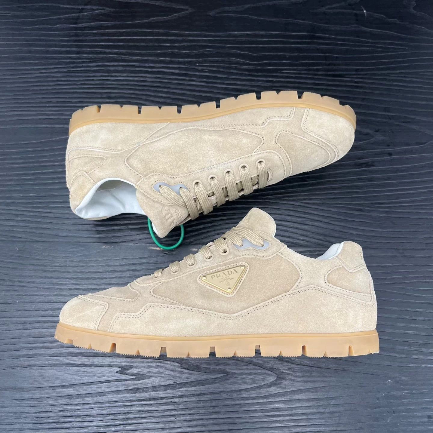 Prada PRADA Trail suede beige US7 Size US 8 / EU 41 - 2 Thumbnail