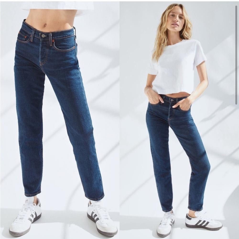 Levi's Levi’s Wedgie Jeans Icon Fit In Life’s Work Dark Wash 28 Size 28" / US 6 / IT 42 - 12 Thumbnail