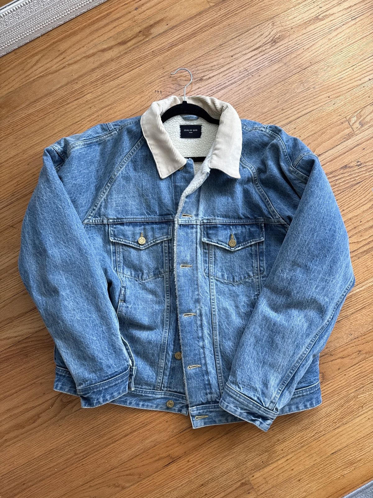 Fear of God Fear Of God sherpa denim jacket Size US XL / EU 56 / 4 - 3 Thumbnail