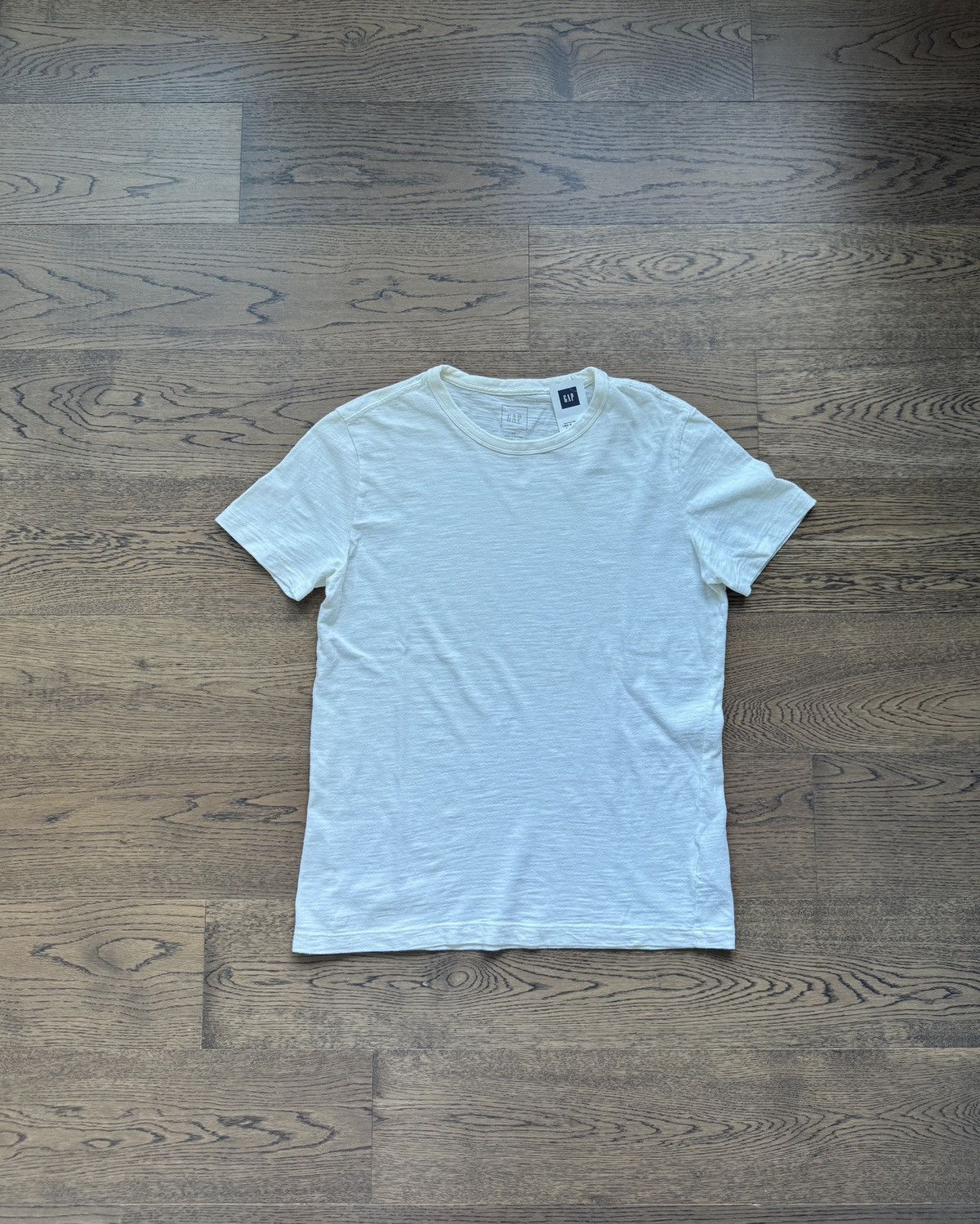 Gap GAP USA Mens Slub Cotton Summer Basic White T Shirt Size US XS / EU 42 / 0 - 1 Thumbnail