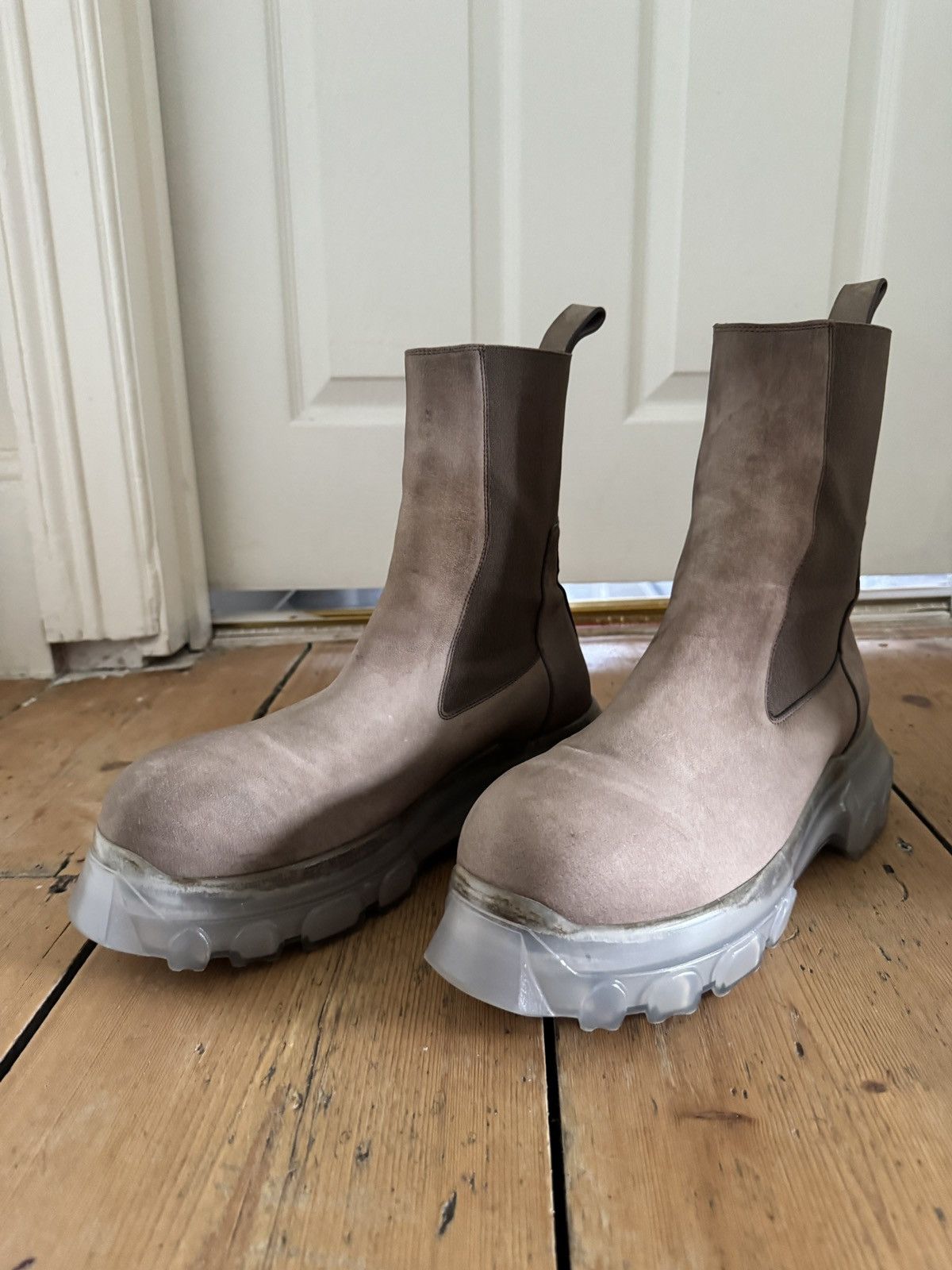 Rick Owens Dust Bozo Tractor boots in nubuck leather Size US 10 / EU 43 - 3 Thumbnail