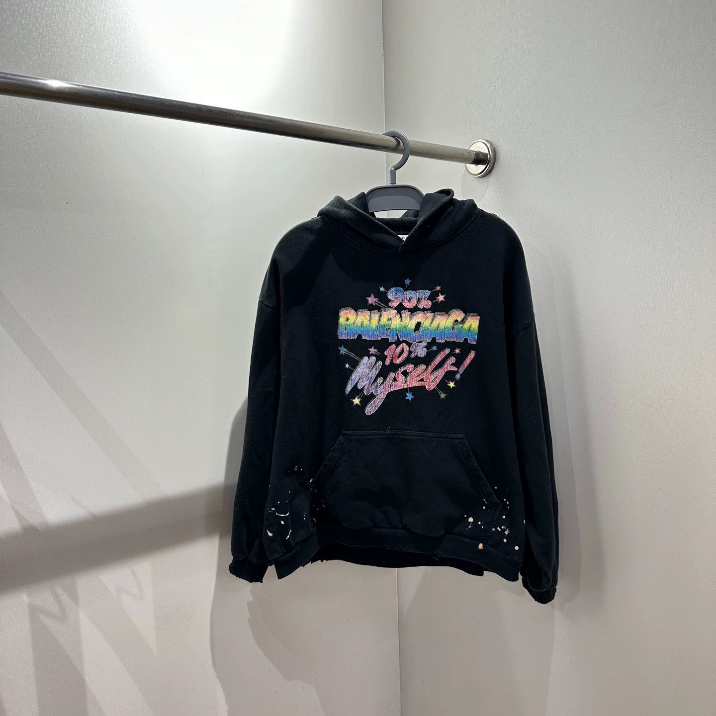 Balenciaga Balenciaga may787 Splatter Cartoon Slogan Hoodie S Cotton Size S / US 4 / IT 40 - 1 Thumbnail