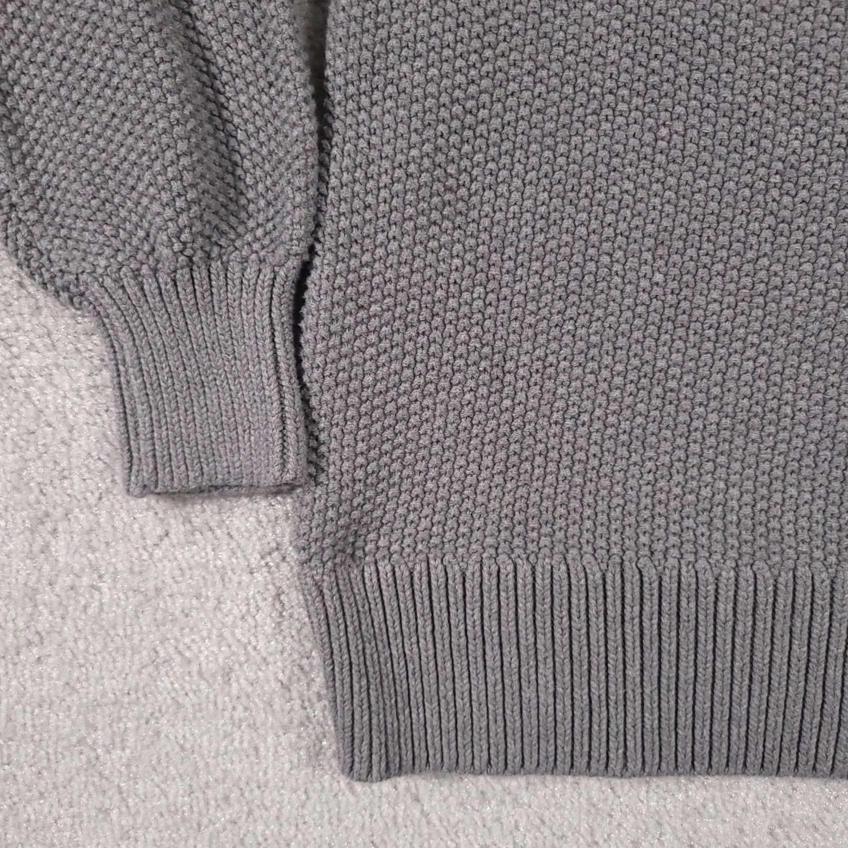 Old Navy Old Navy Tunic Sweater Women XS Gray Long Sleeve Crewneck Chunky Knit Size XS / US 0-2 / IT 36-38 - 4 Thumbnail