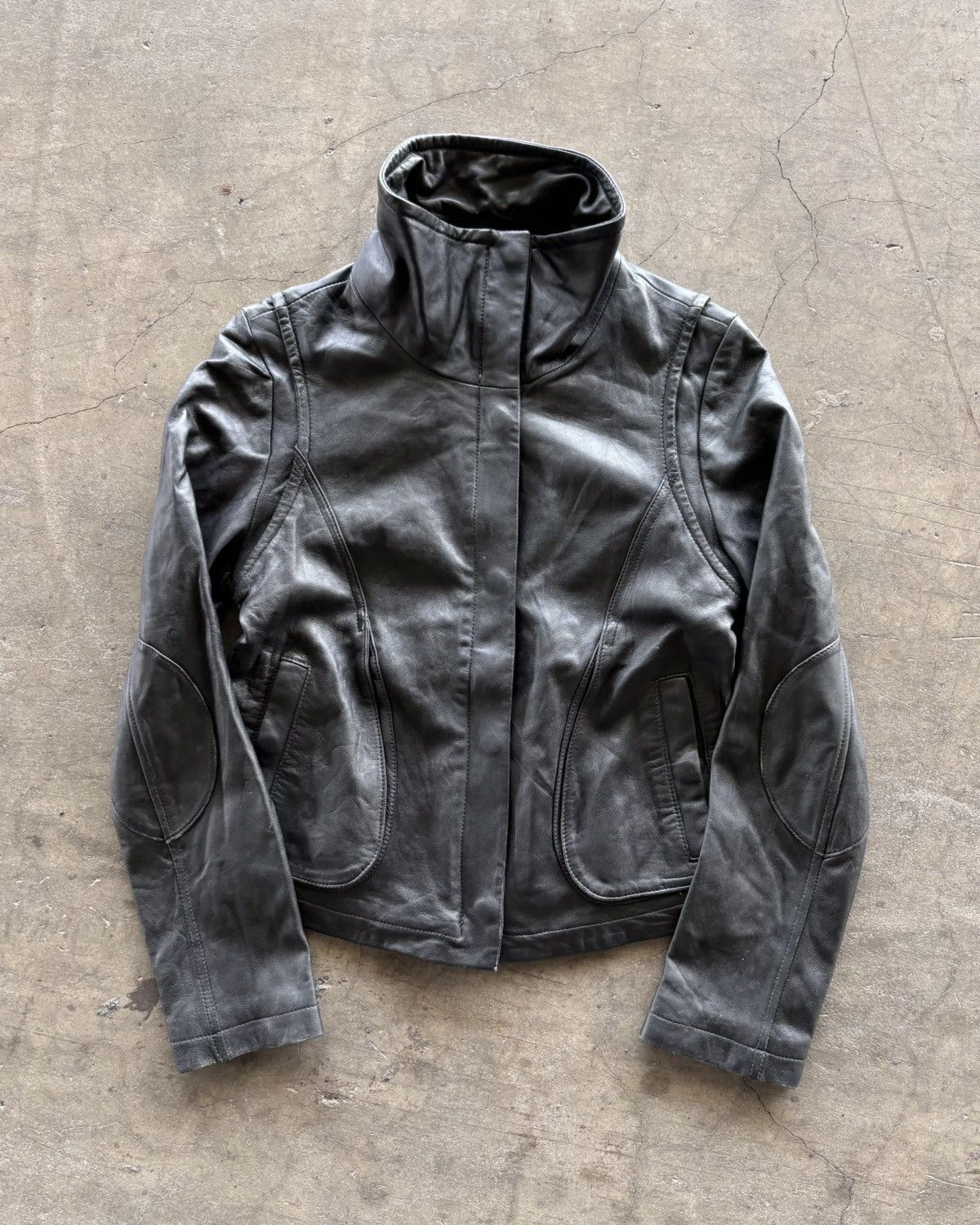 If Six Was Nine 14th Addiction Style Leather Black Jacket Size US S / EU 44-46 / 1 - 2 Thumbnail