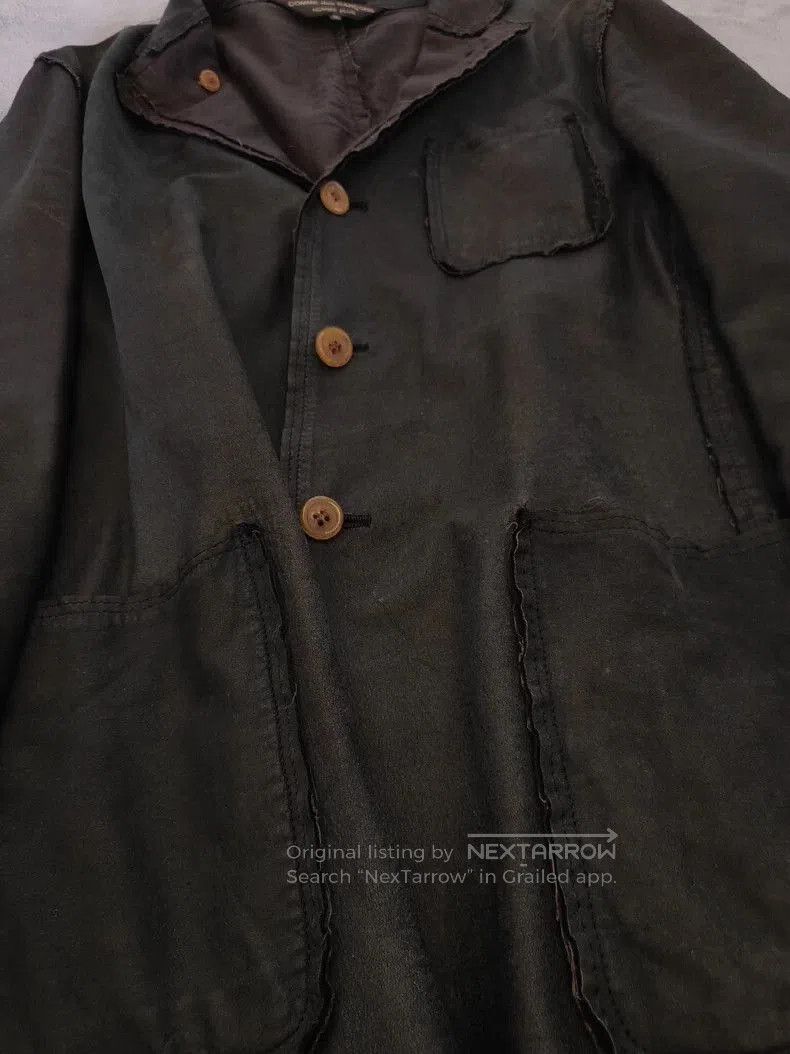 Comme des Garcons Comme des Garcons 02AW Leather Tear Coat. Size US S / EU 44-46 / 1 - 7 Thumbnail
