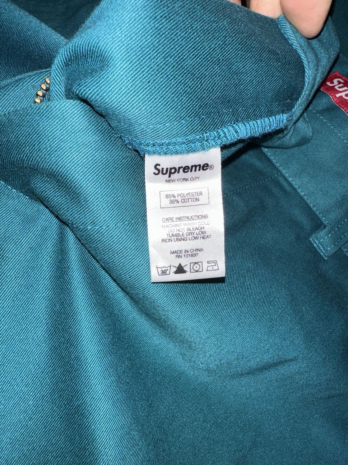 Supreme Supreme Dark Teal Work Pant 32 Size US 32 / EU 48 - 5 Thumbnail