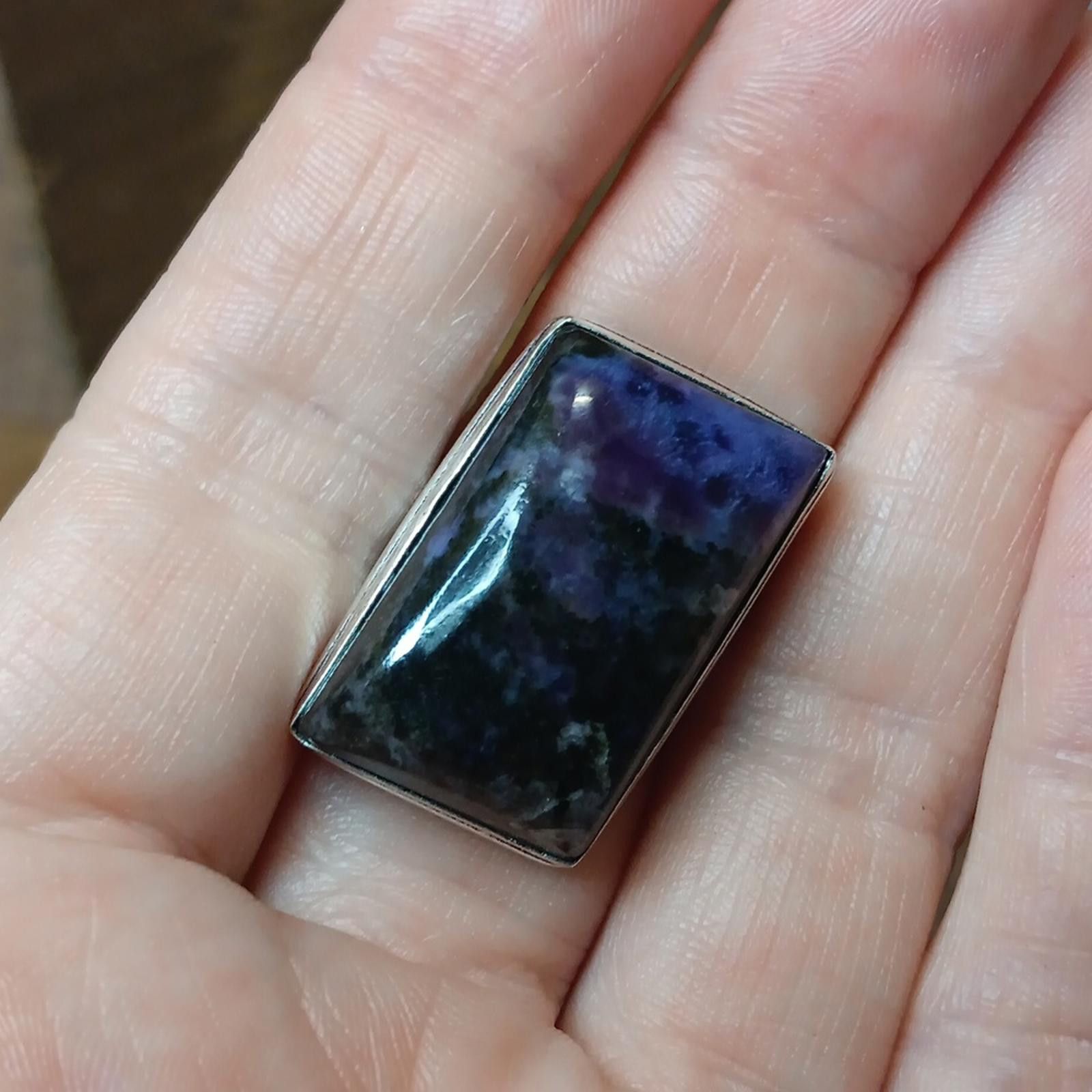 Designer Purple Charoite Stone Ring Size ONE SIZE - 5 Thumbnail