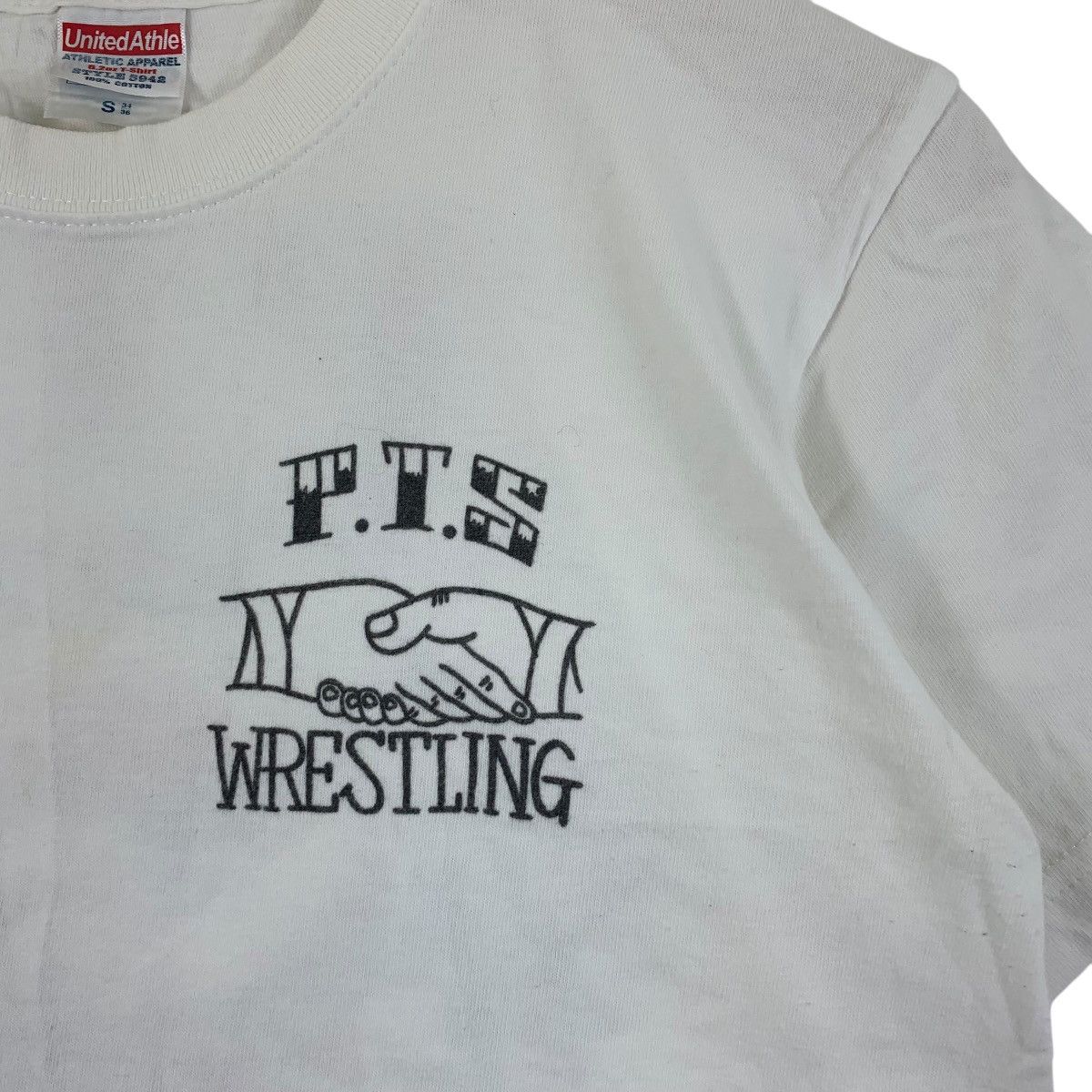Vintage P.T.S WRESTLING J.S-D.F Illustration Artist Art Tee Shirt Size US S / EU 44-46 / 1 - 4 Thumbnail
