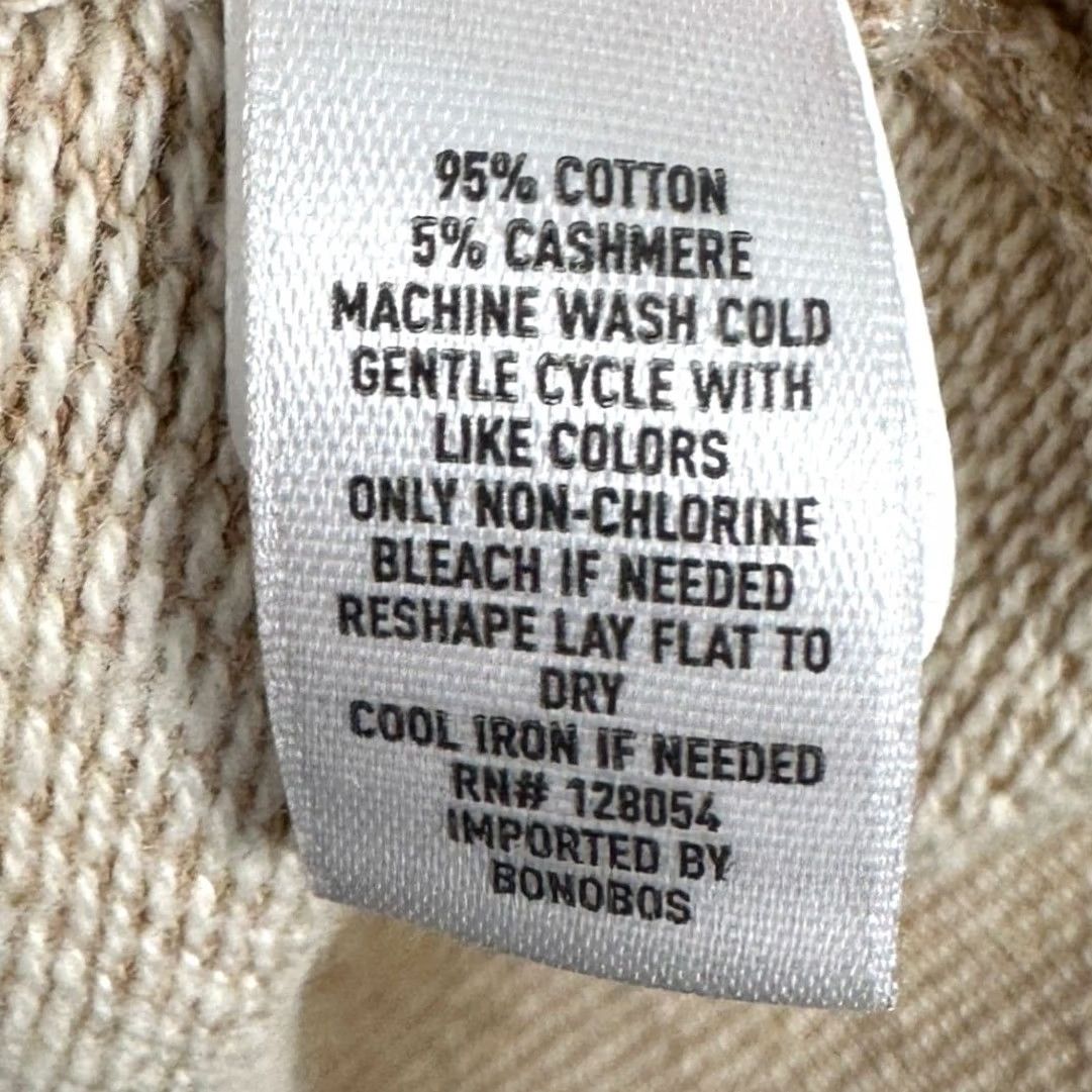 Bonobos Bonobos Sweater Mens S Tan Quarter Zip Pullover Mock Neck Knit Long Sleeve Classic Casual EUC Size US S / EU 44-46 / 1 - 5 Thumbnail